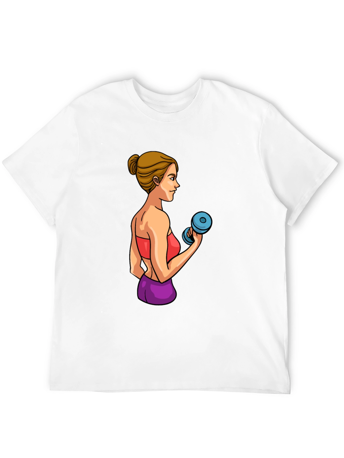 Black Workout Woman Graphic T-Shirt view 12