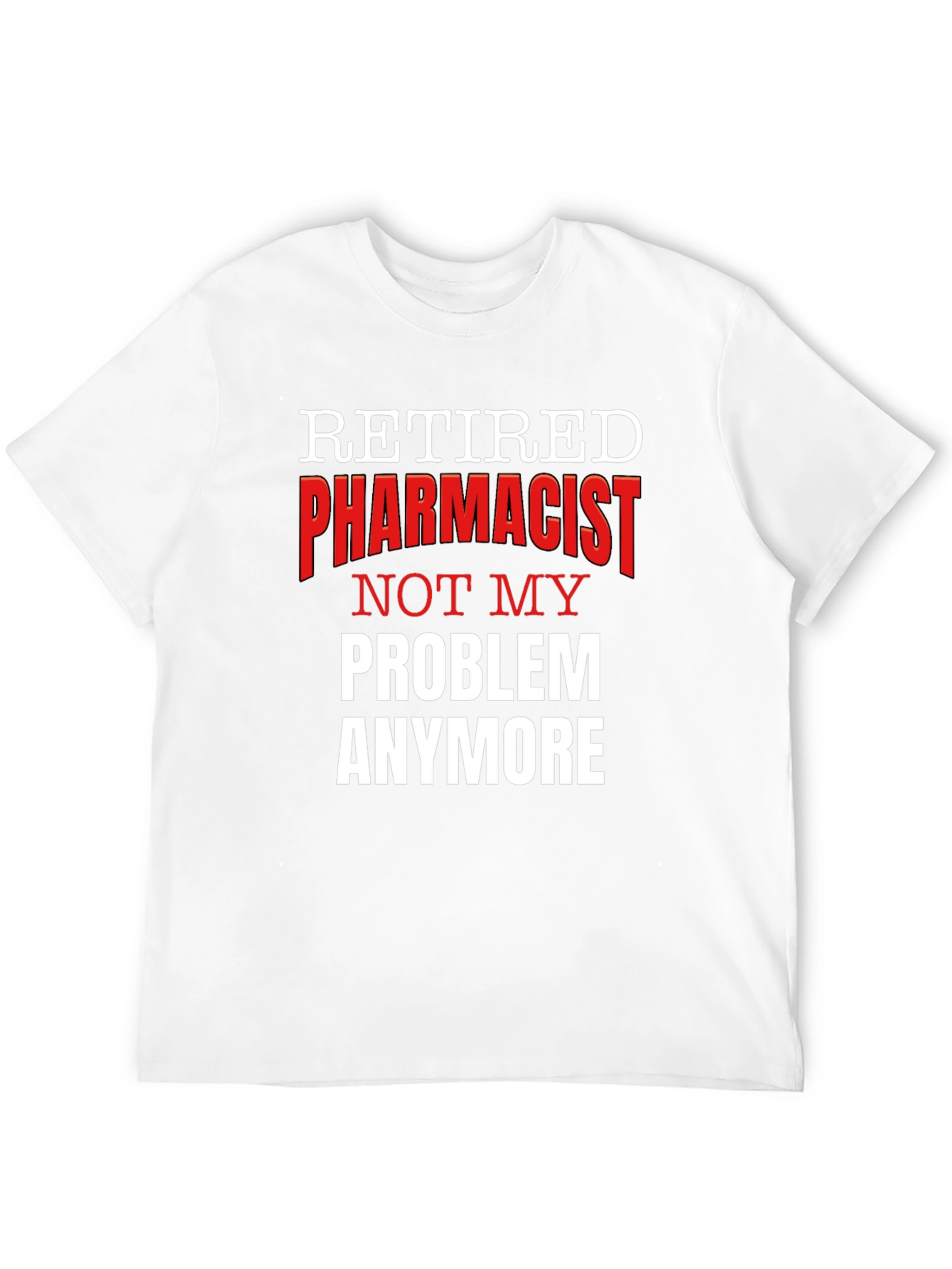 Black Retired Pharmacist Novelty Graphic T-Shirt view 12