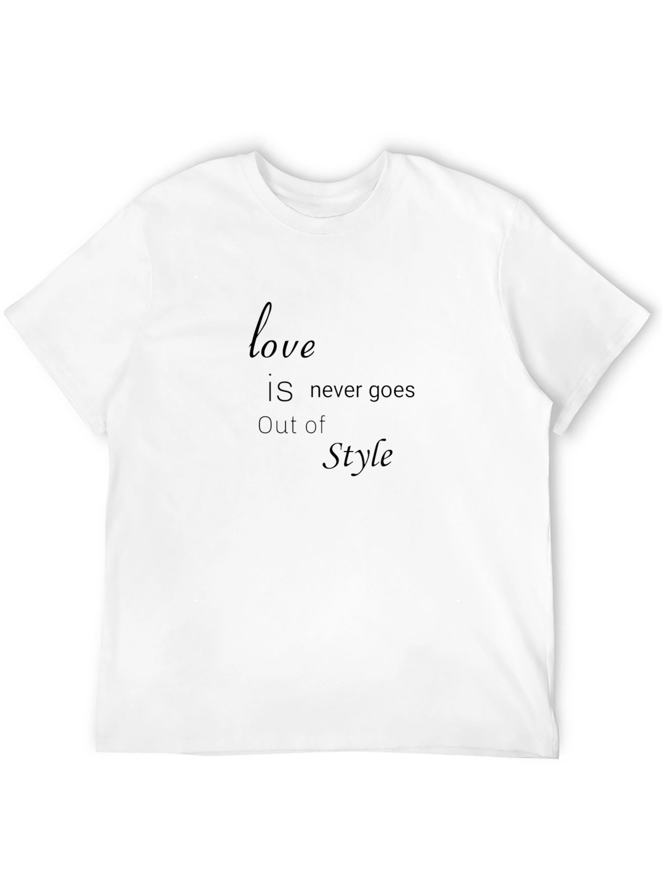 Black Love Is Never Goes Out of Style Black T-Shirt view 12
