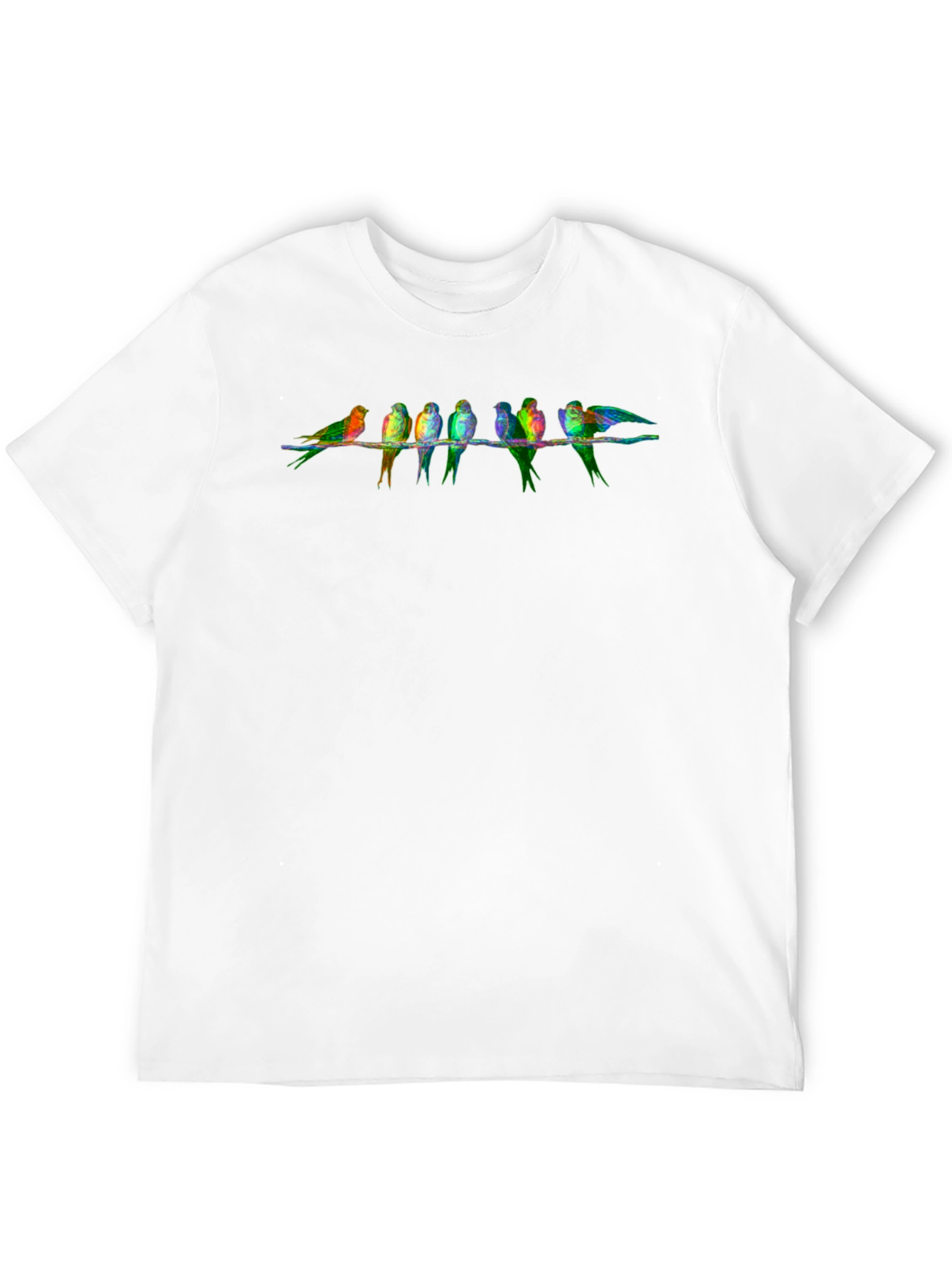 Black Birds on a Wire Graphic T-Shirt view 12