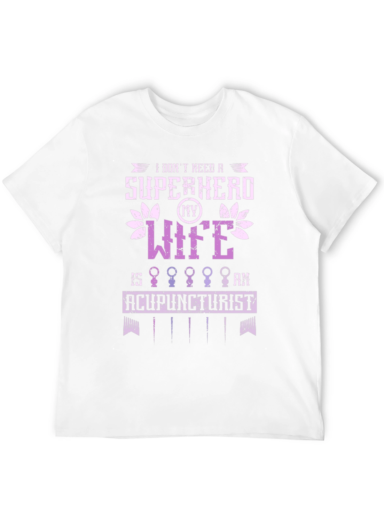 Black Acupuncturist Wife Super Hero Graphic Tee view 12