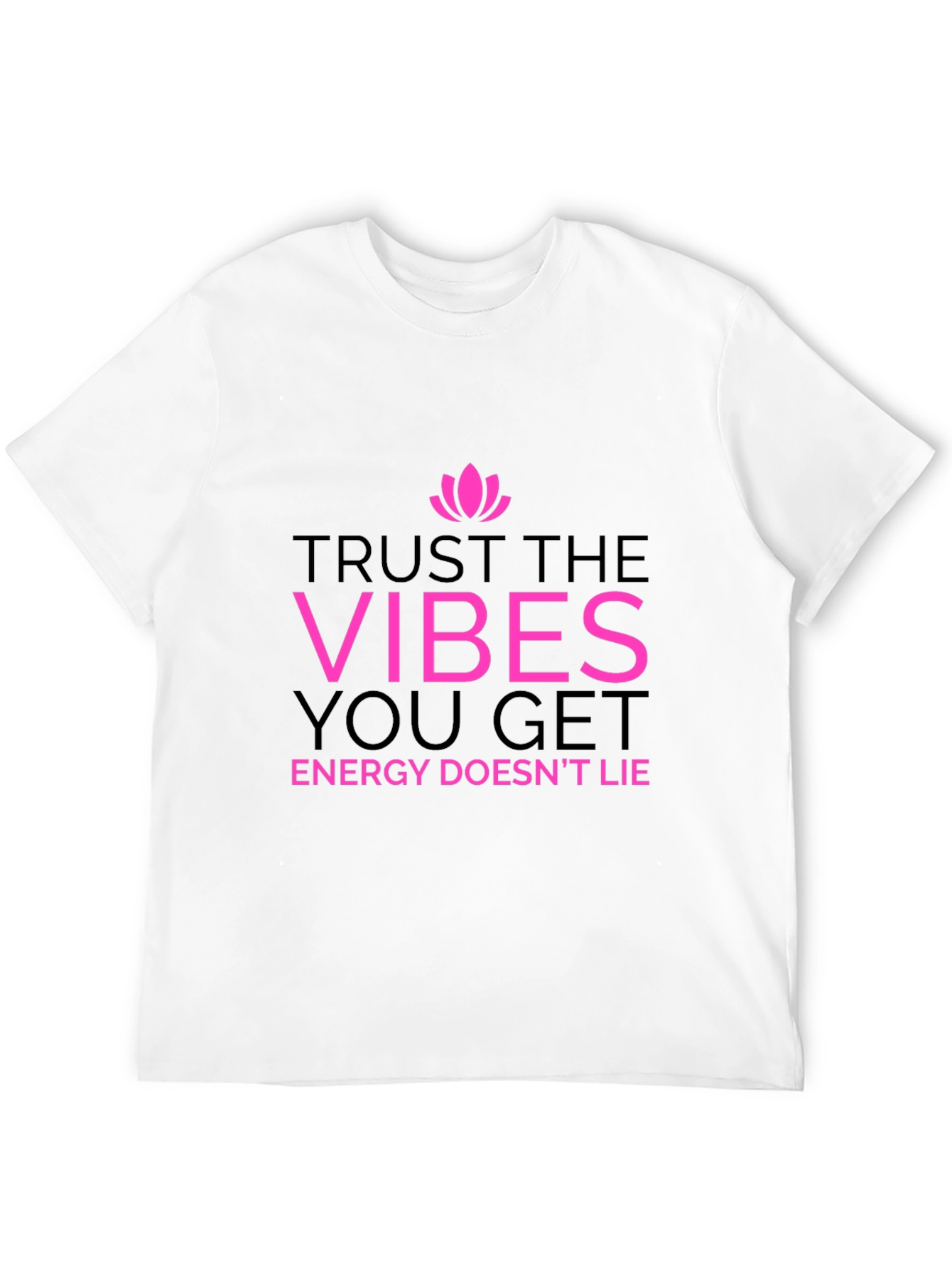 Black Trust the Vibes Graphic Tee - Positive Energy Shirt view 12