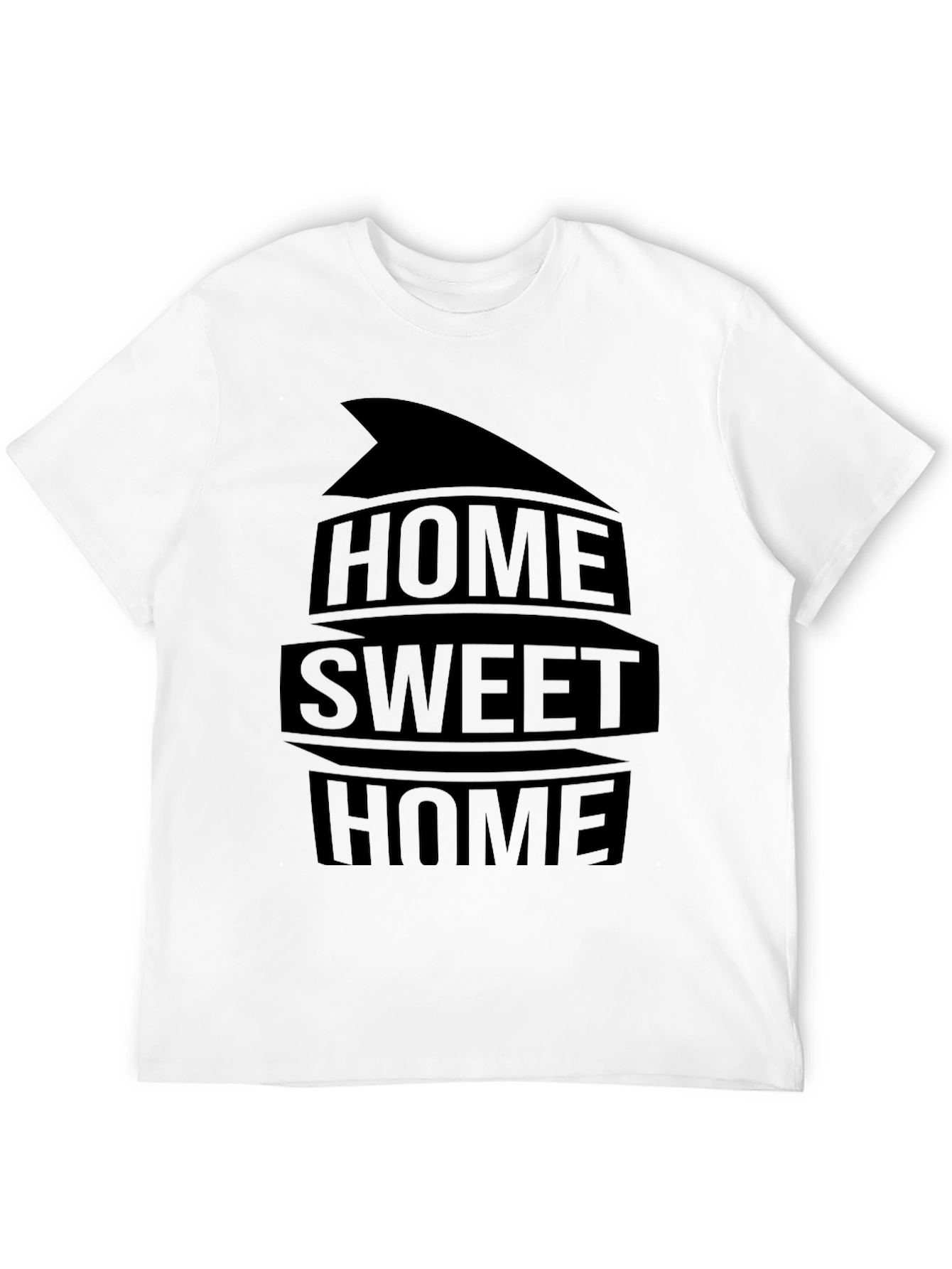 Black Home Sweet Home Black Graphic Tee view 12