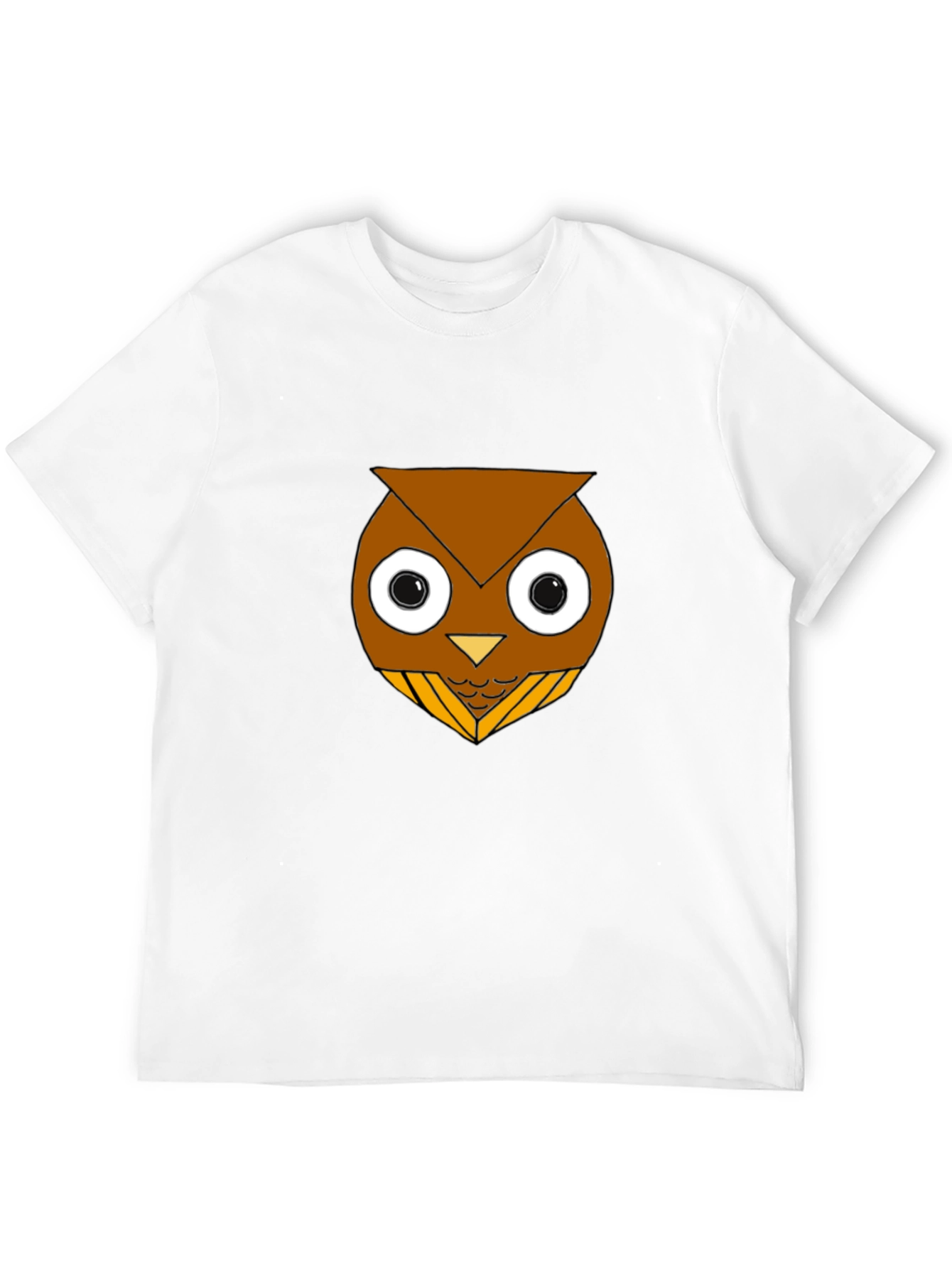 Black Funny Owl Graphic T-Shirt - Black Cotton Blend view 12
