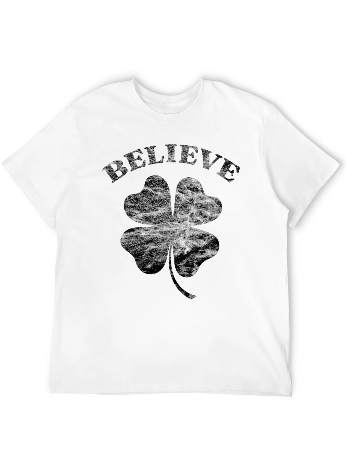 Black Believe Shamrock Clover T-Shirt view 12