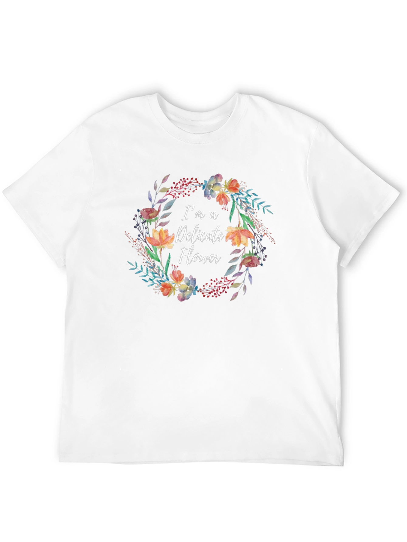 Black Delicate Flower Graphic Tee - Black view 12