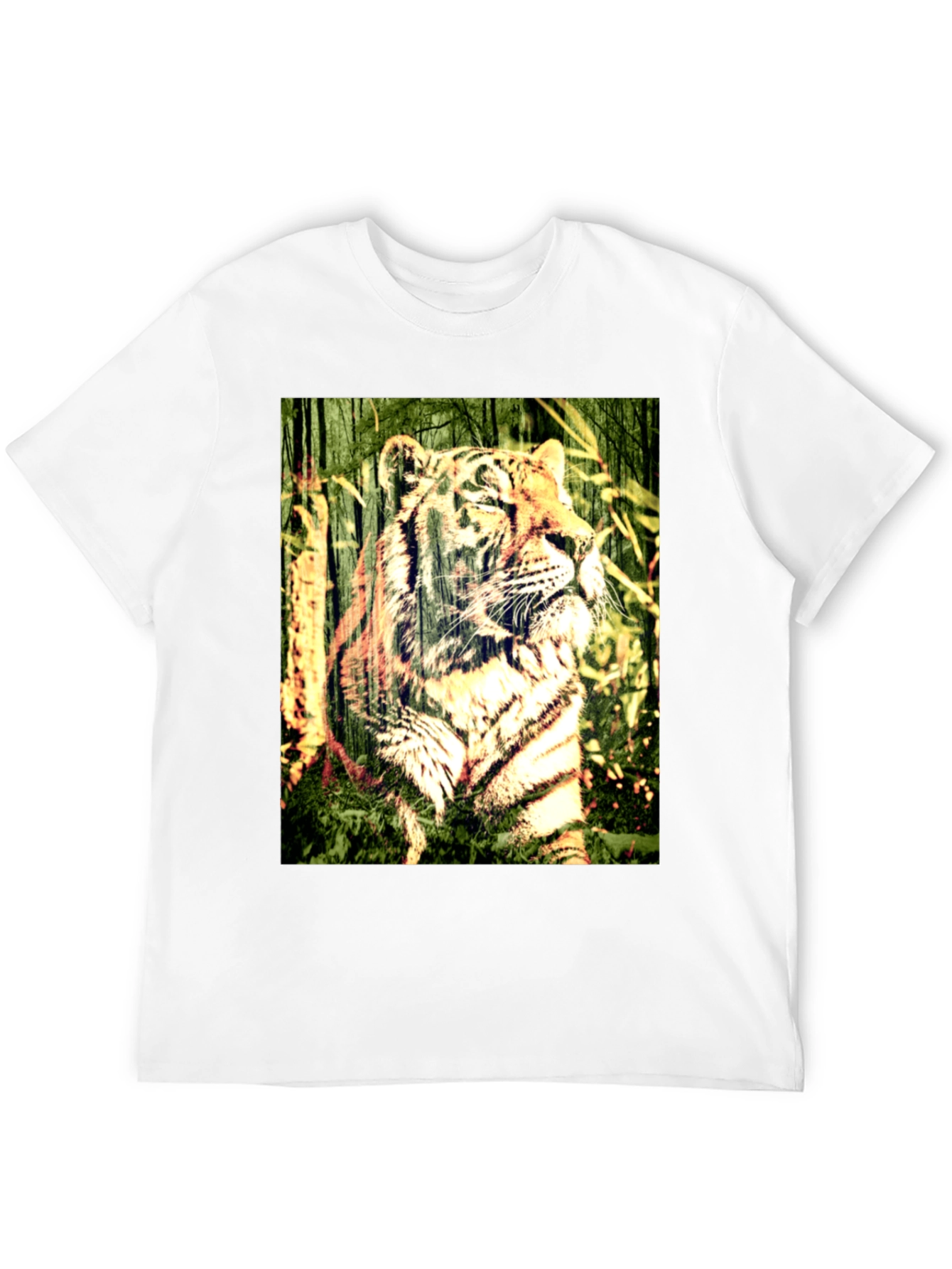 Black Tiger Graphic Black T-Shirt view 12