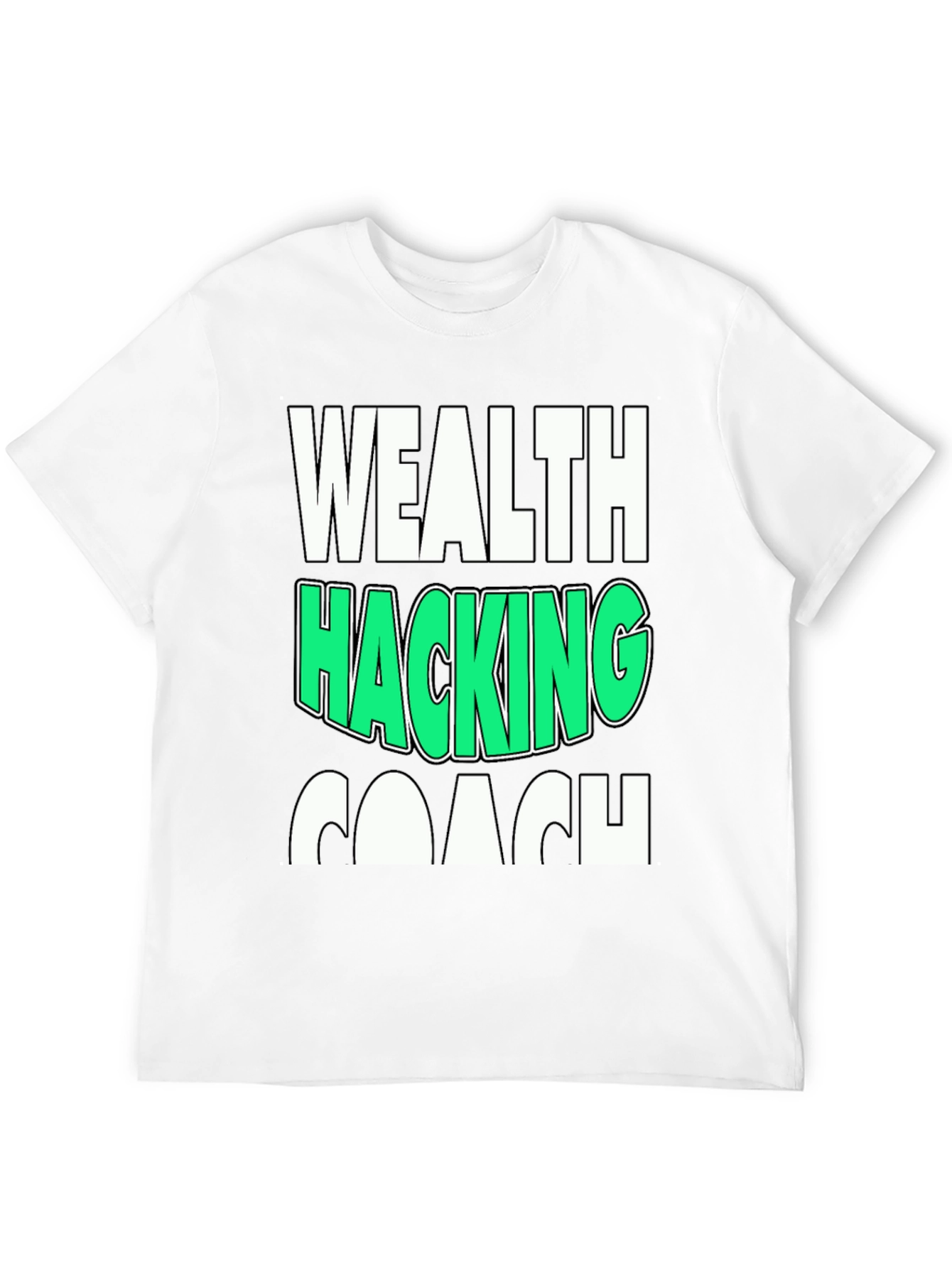 Black Wealth Hacking Coach Graphic Tee view 12