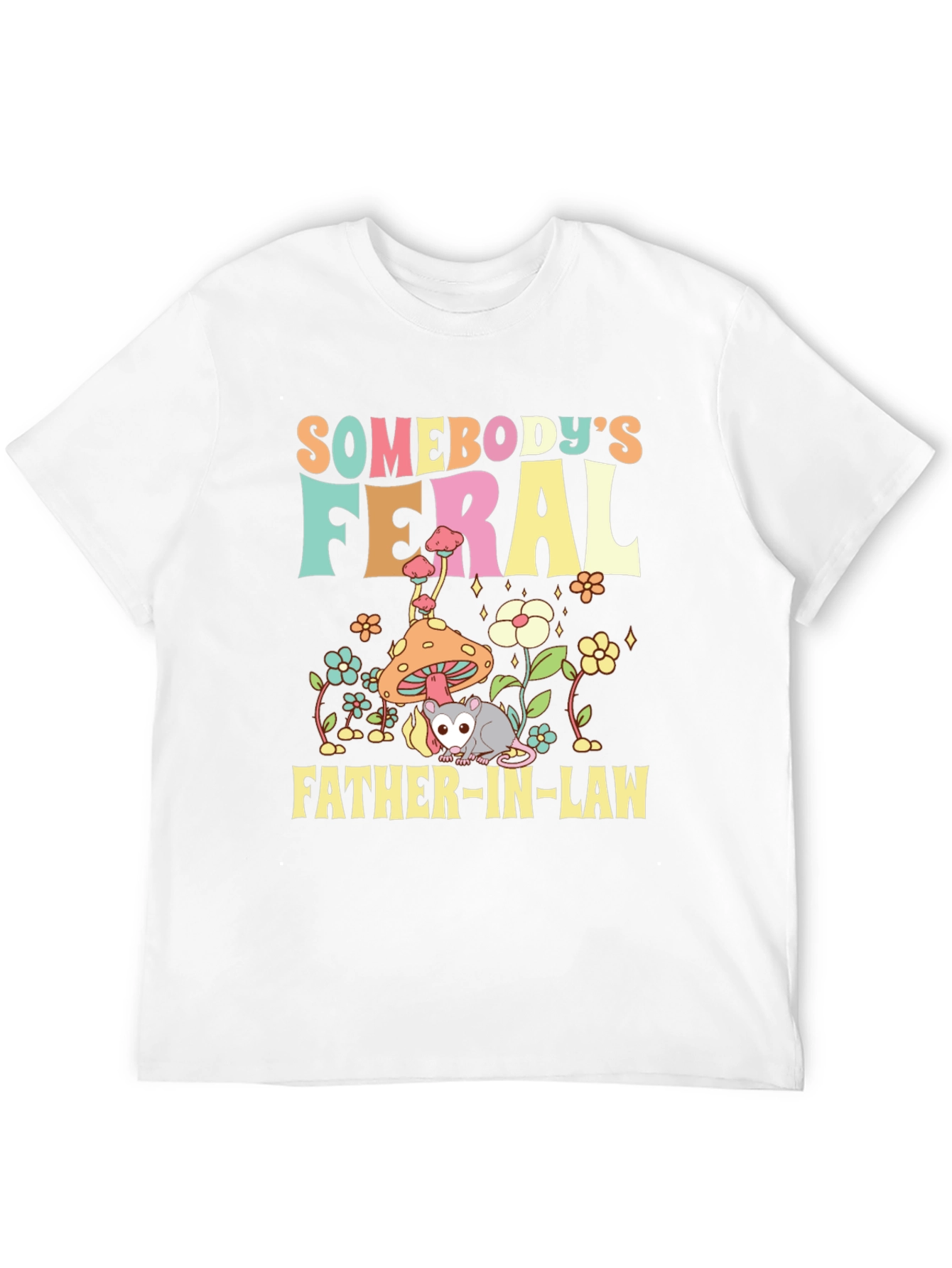 Black Feral Father-in-Law Novelty T-Shirt view 12