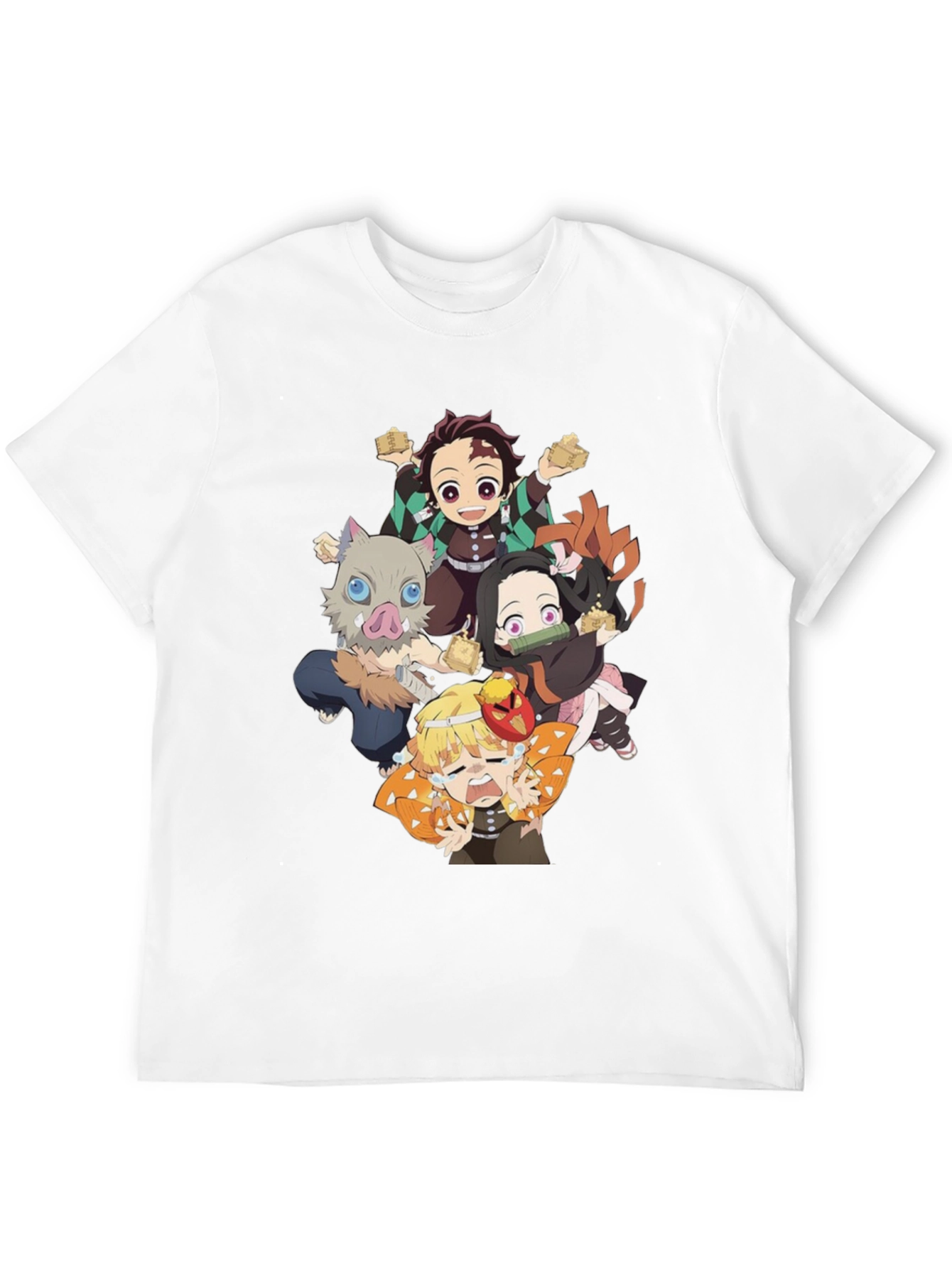 Black Anime Character Graphic Print Black T-Shirt view 12