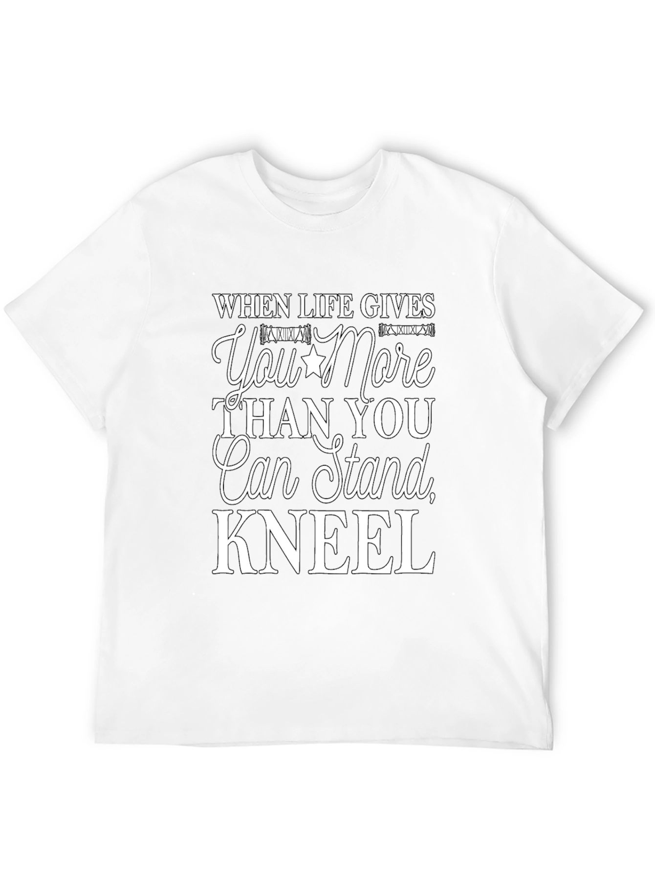 Black When Life Gives You More T-Shirt - Kneel Inspiration view 12