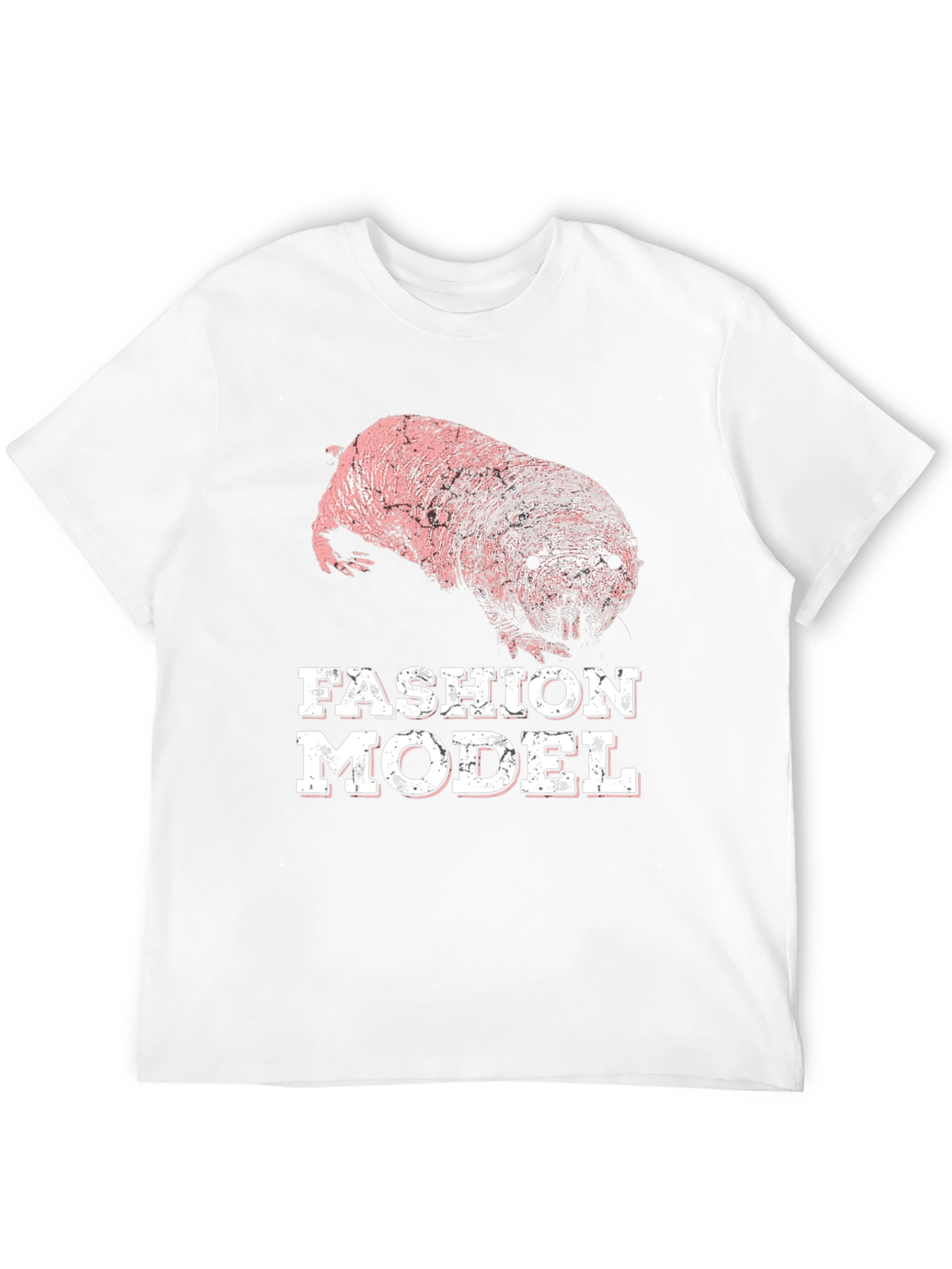 Black Naked Mole Rat Fashion Model T-Shirt view 12