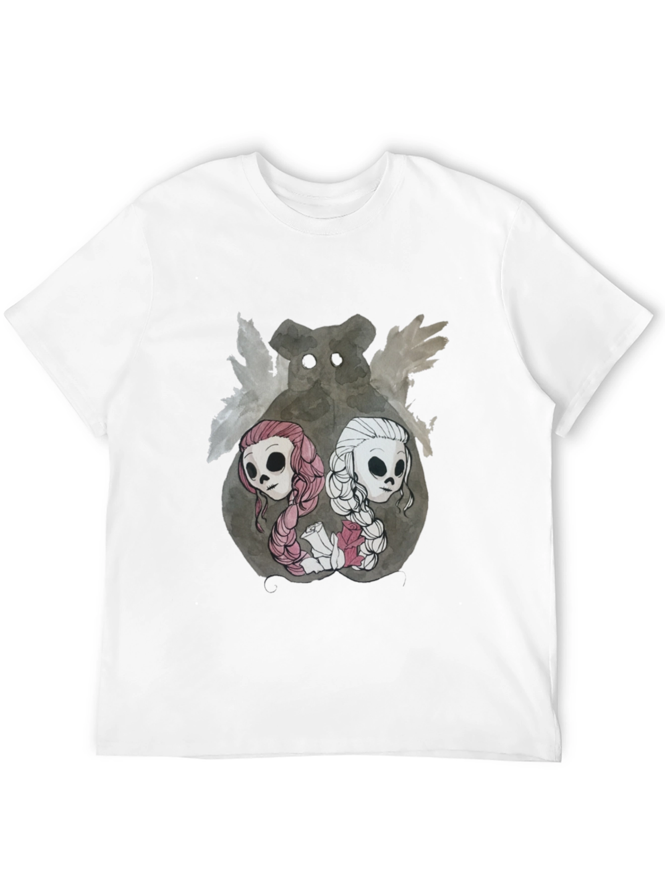 Black Gothic Skull & Bear T-Shirt view 12