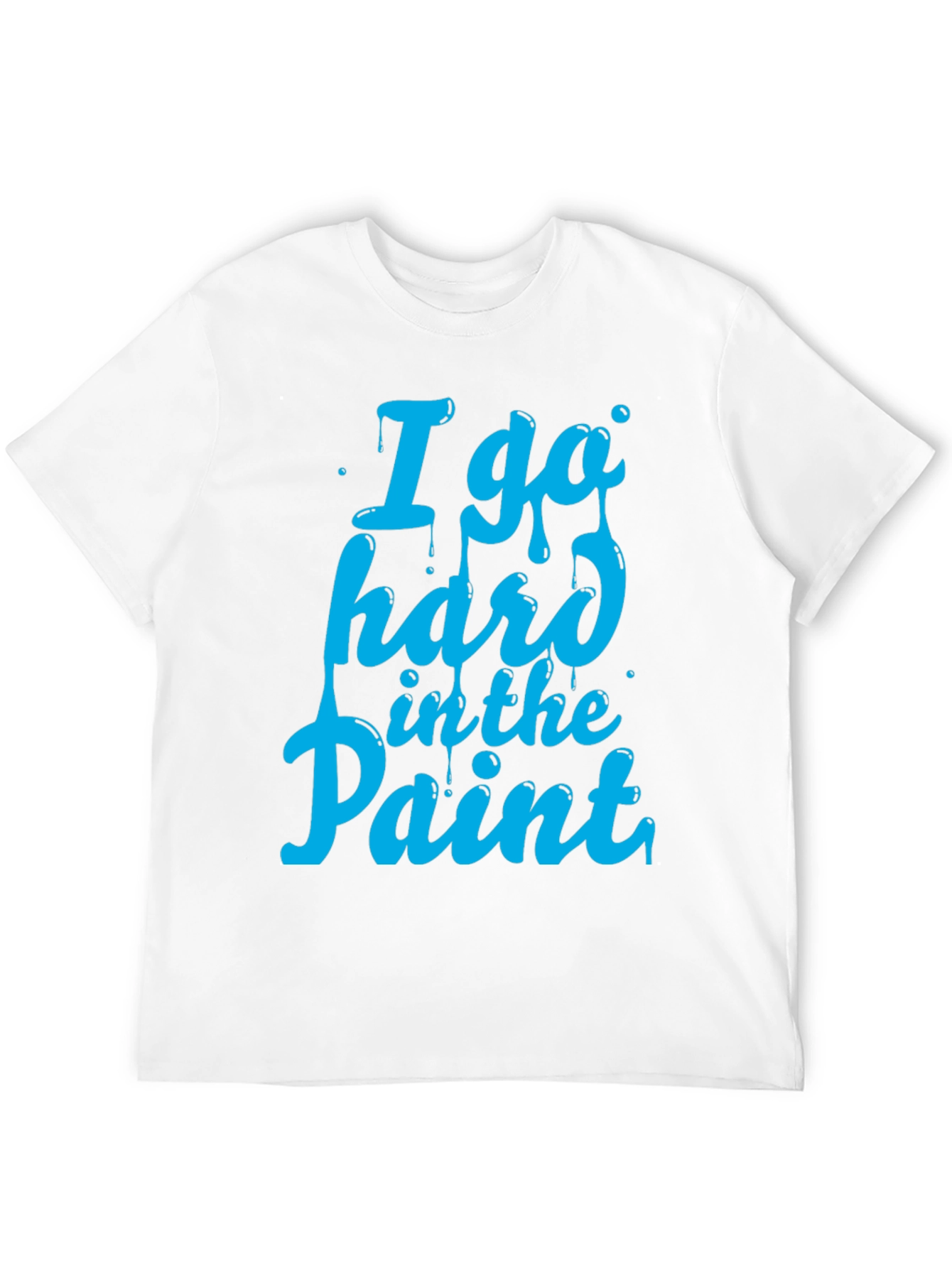 Black I Go Hard in the Paint T-Shirt - Basketball Inspired Tee view 12