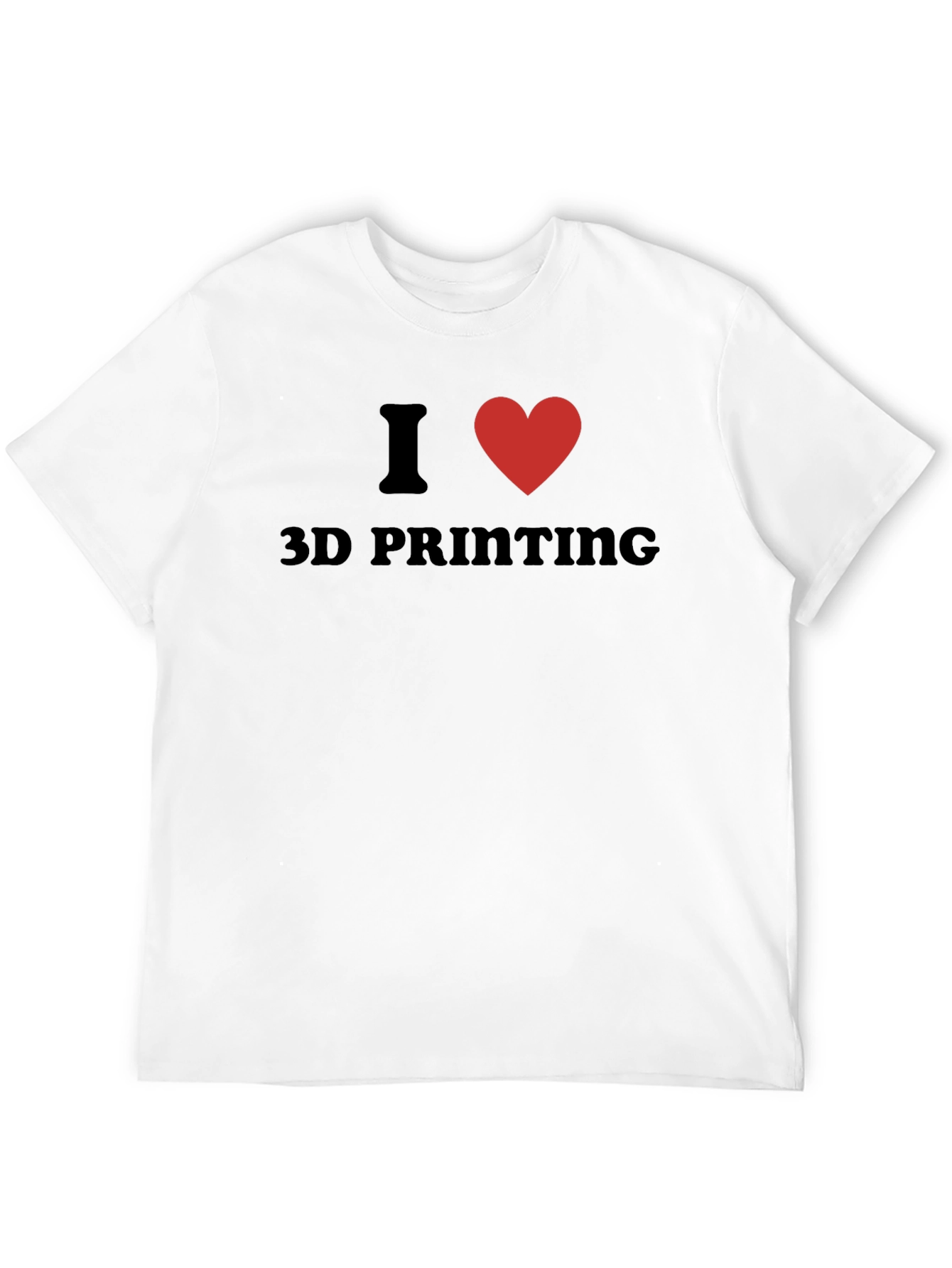 I Heart 3D Printing Black T-Shirt - 12