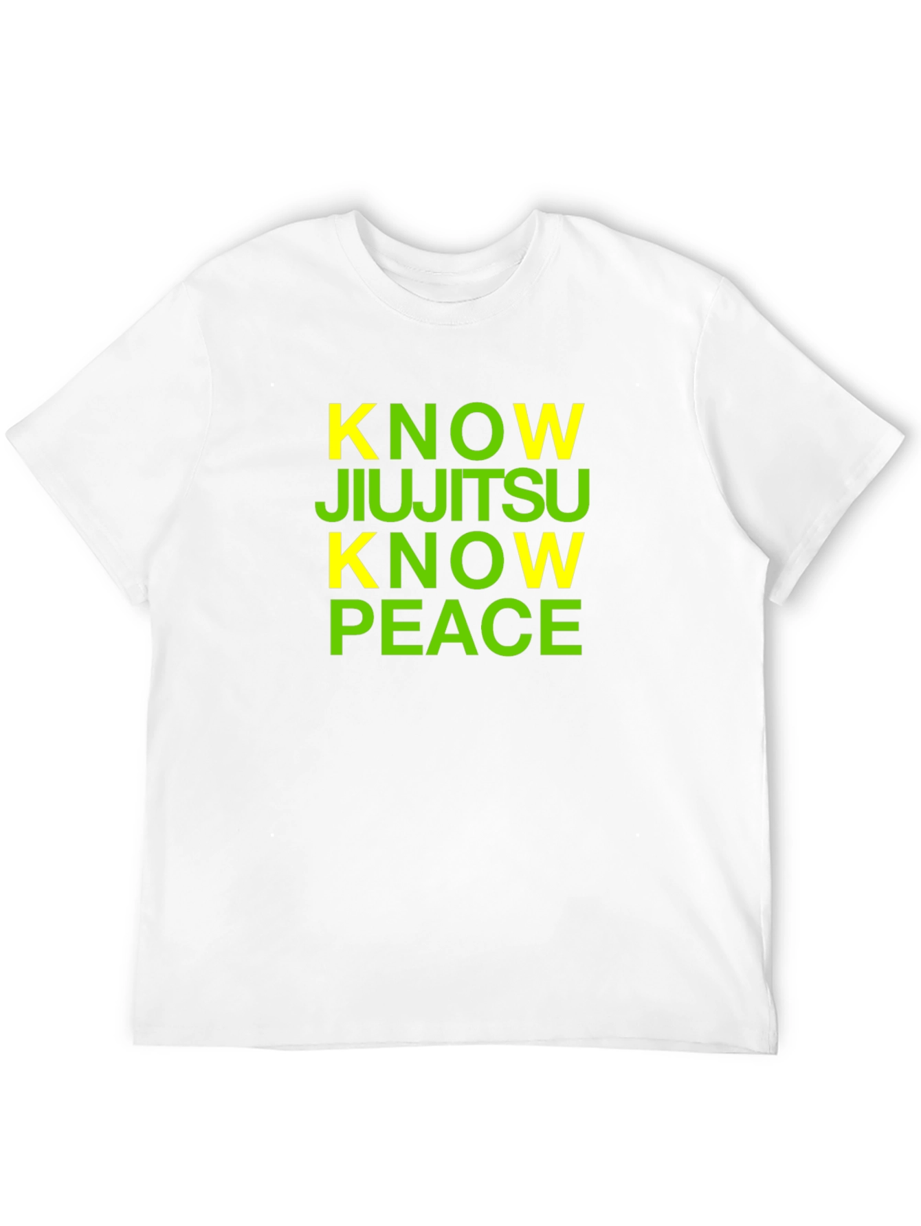Black Know JiuJitsu Know Peace T-Shirt view 12
