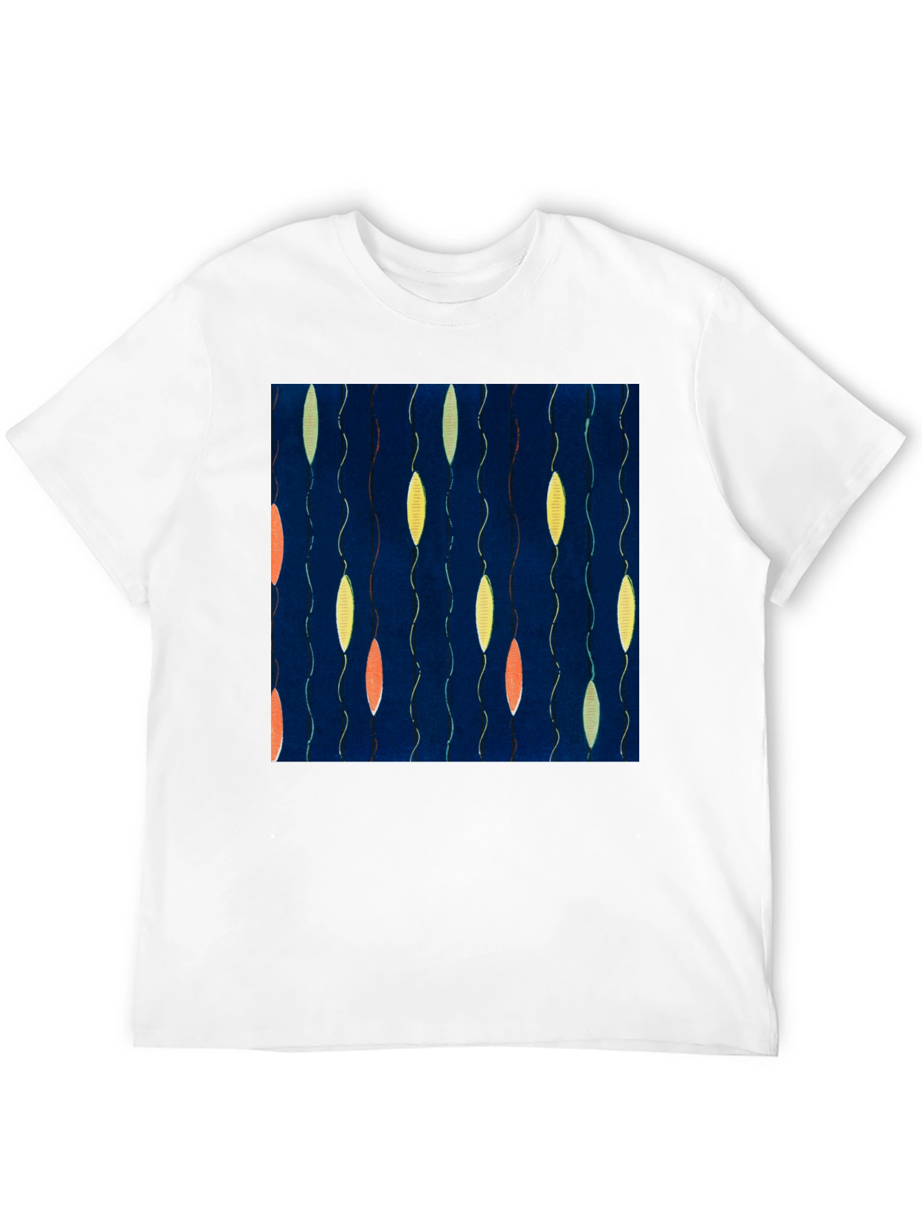 Black Abstract Pattern T-Shirt - Unique Graphic Tee view 12