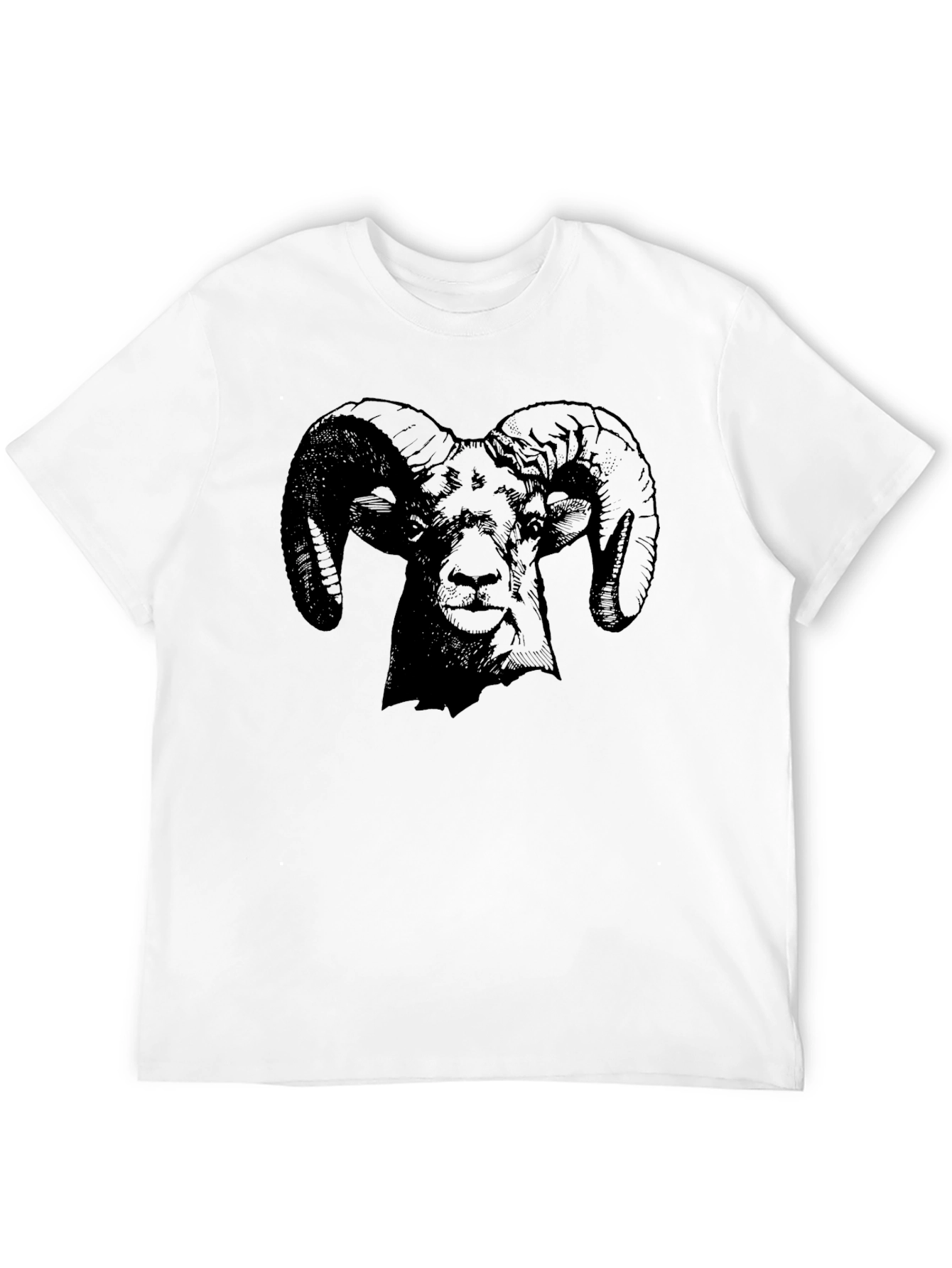 Black Ram Graphic Print Black T-Shirt view 12