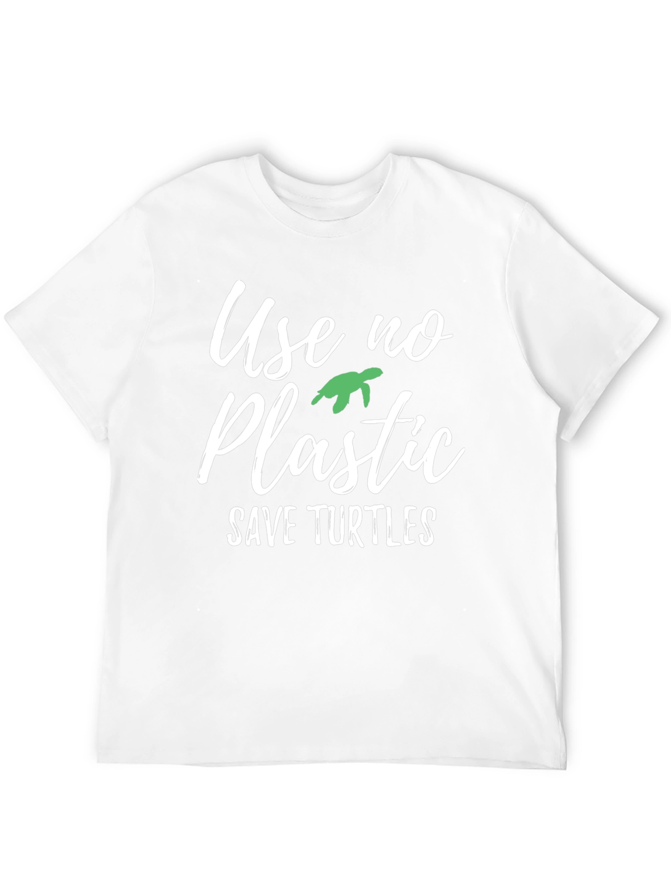 Black Eco-Friendly "Use No Plastic" Graphic Tee view 12