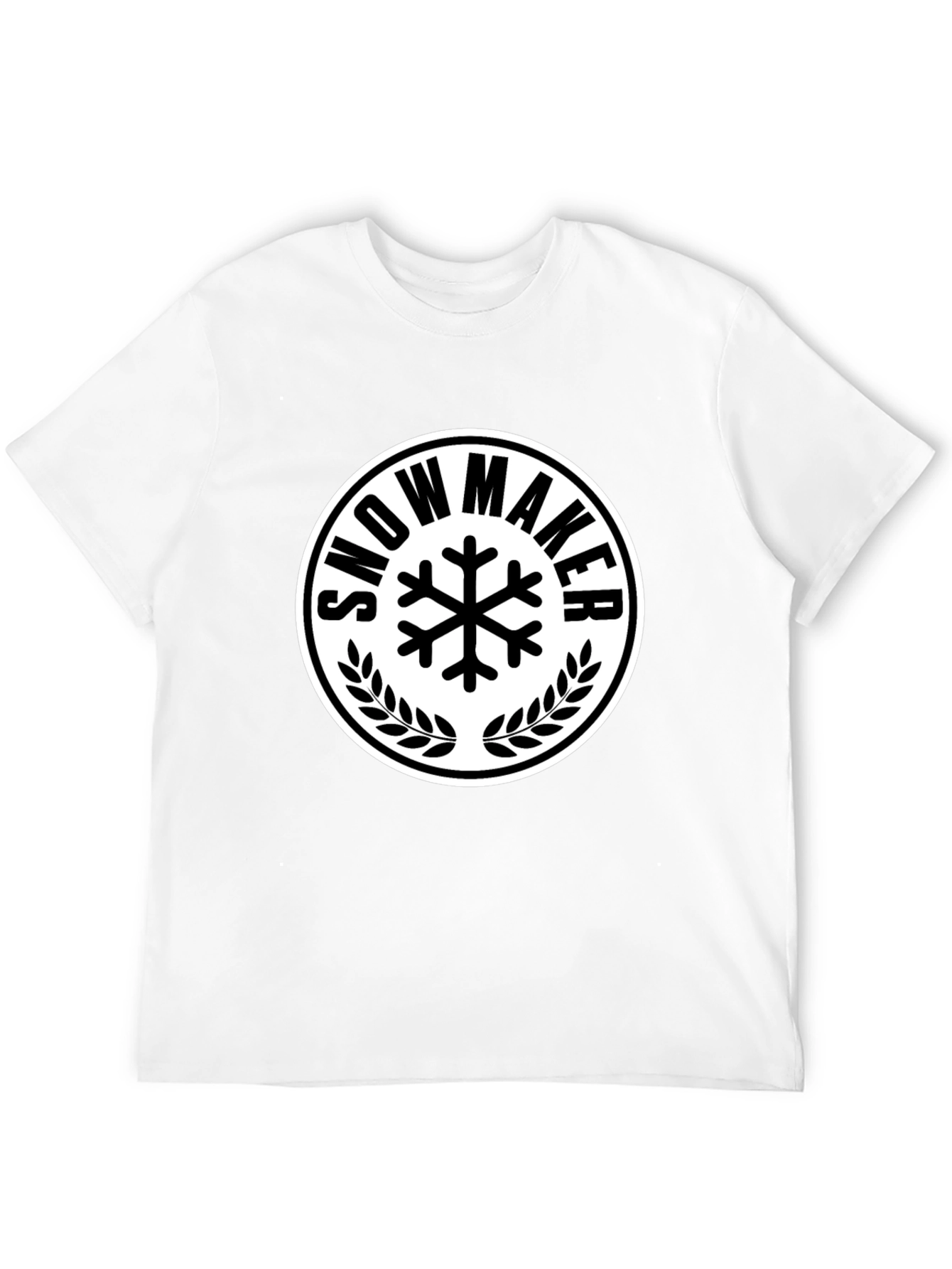 Black Snowmaker Graphic Tee - Winter Sports T-Shirt view 12