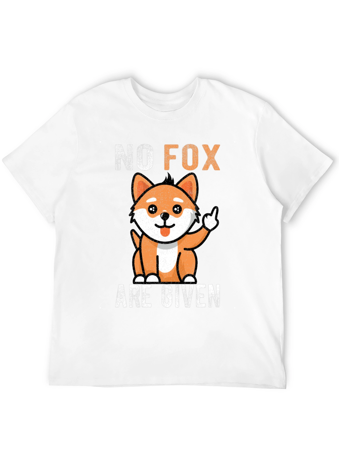 Black No Fox Given Graphic Tee - Funny Animal Design view 12