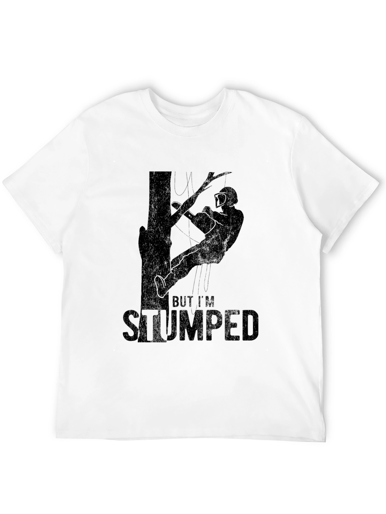 Black But I'm Stumped T-Shirt - Arborist Climbing Tree Tee view 12