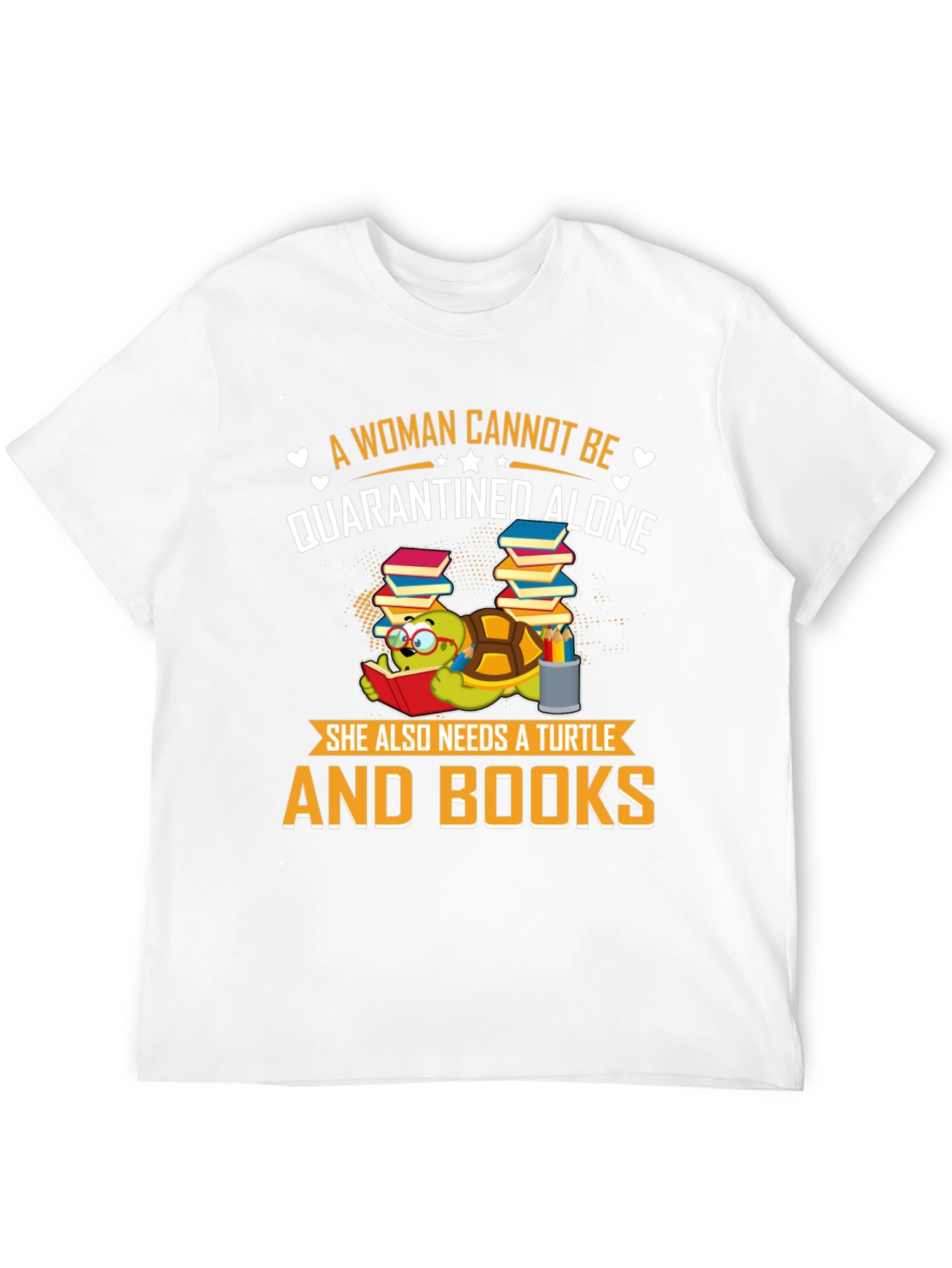 Black A Woman Cannot Be Quarantined Alone Turtle T-Shirt view 12