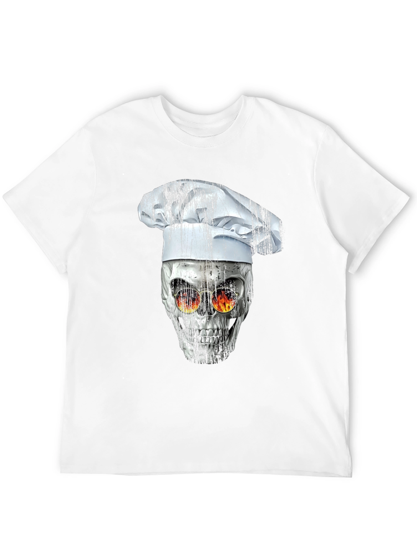 Black Skull Chef T-Shirt view 12