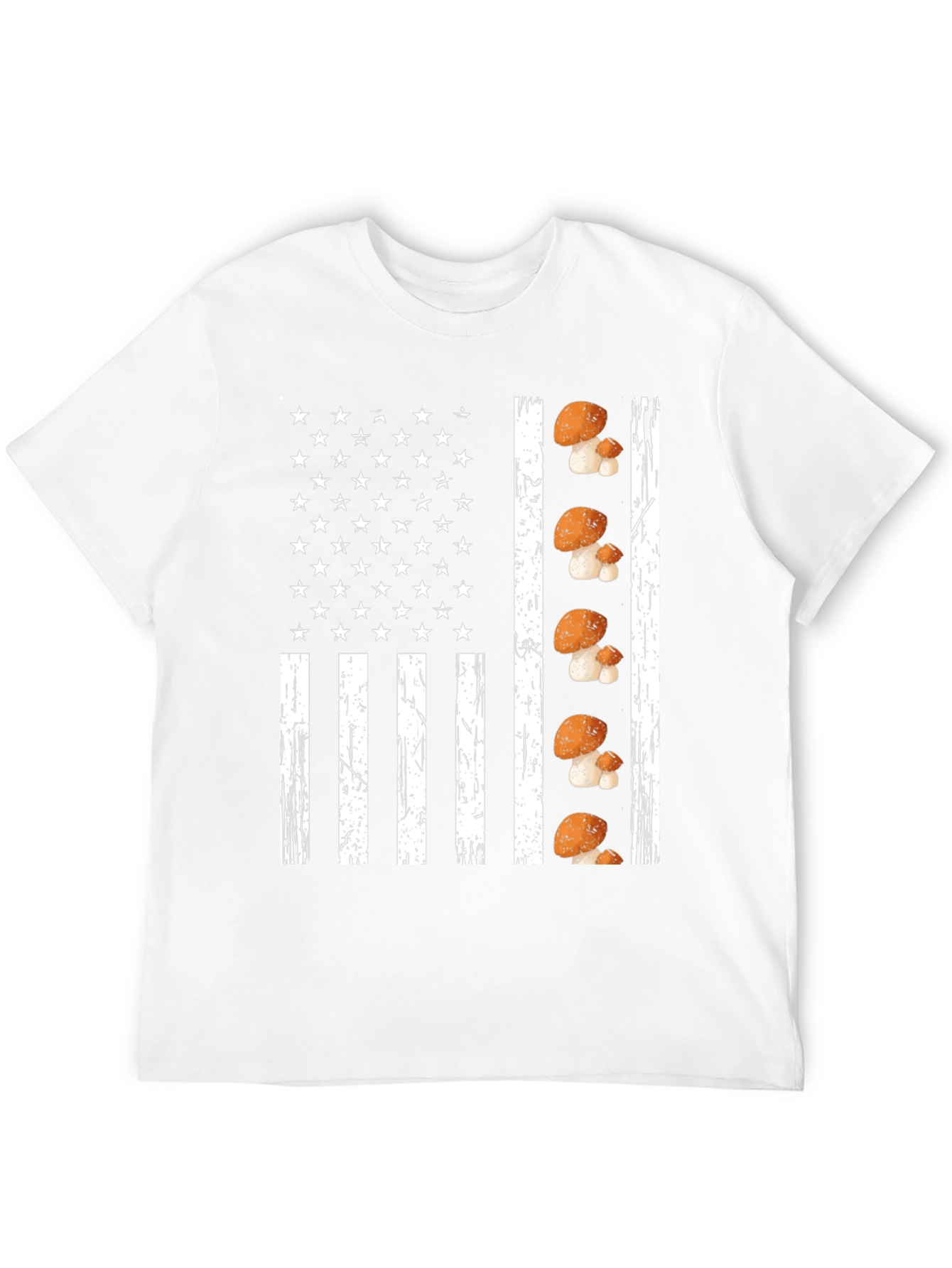 Black Mushroom Flag Graphic Tee view 12