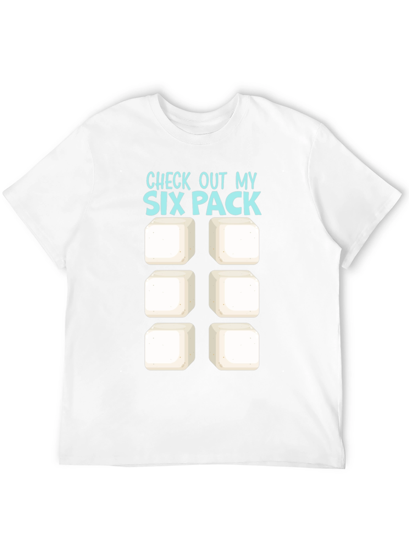 Black Check Out My Six Pack T-Shirt - Funny Abs Tee view 12