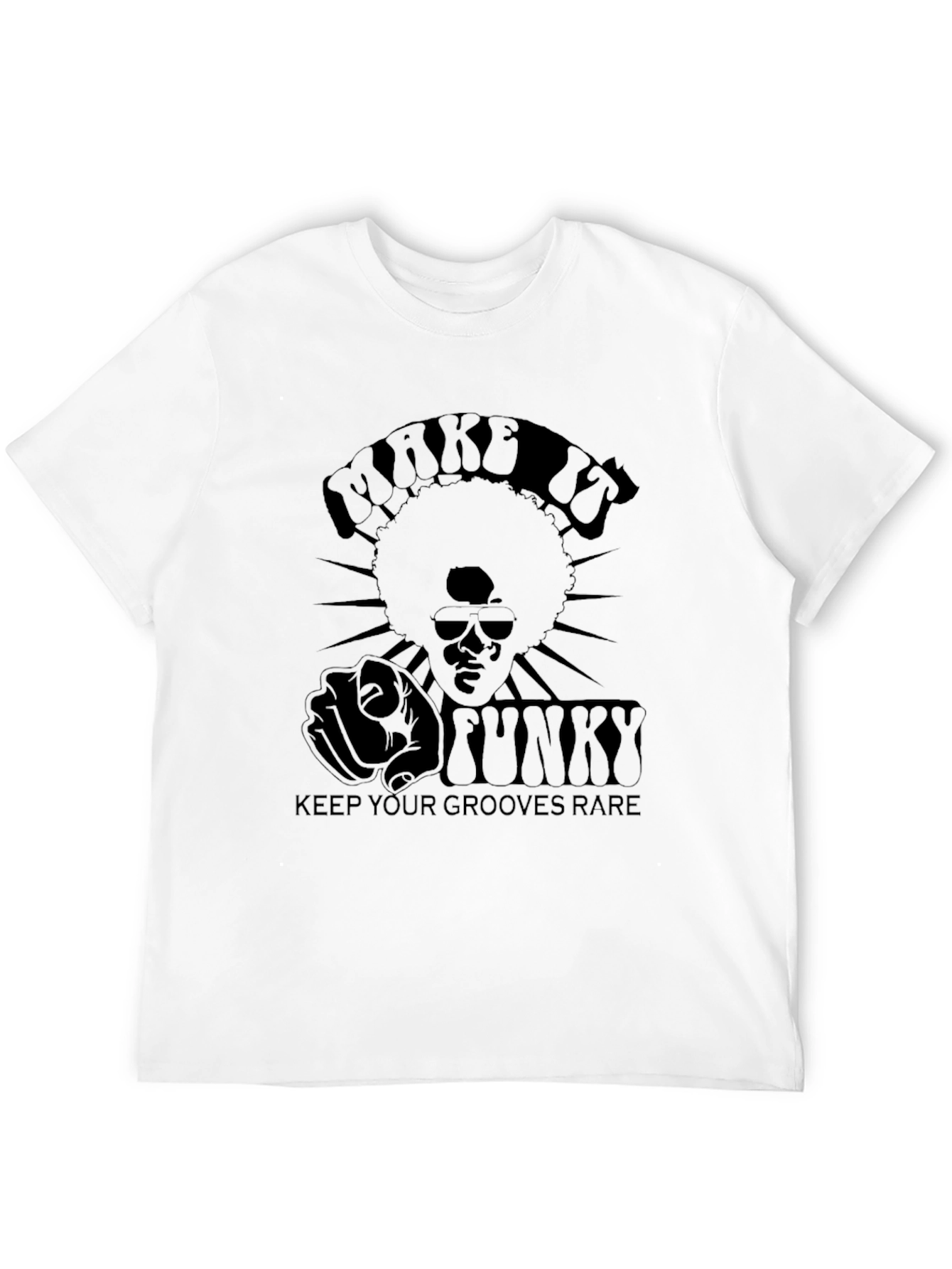 Black Make it Funky T-Shirt - Retro Grooves Rare view 12