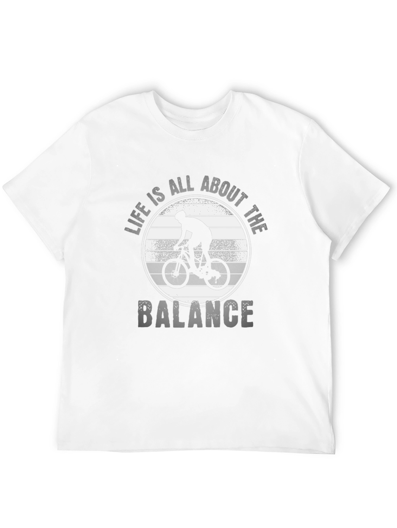 Black Life is All About Balance Biker T-Shirt view 12
