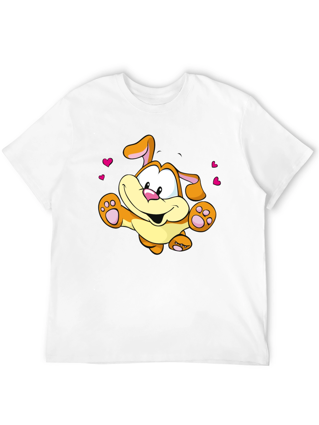 Black Cartoon Dog T-Shirt - Cute & Playful Design view 12