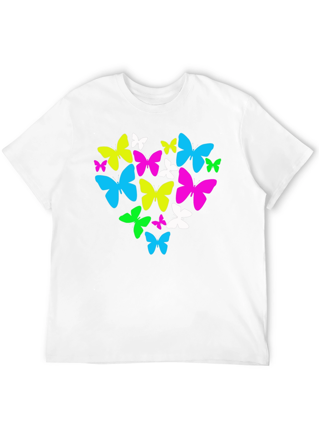 Black Butterfly Heart Graphic T-Shirt - Black view 12