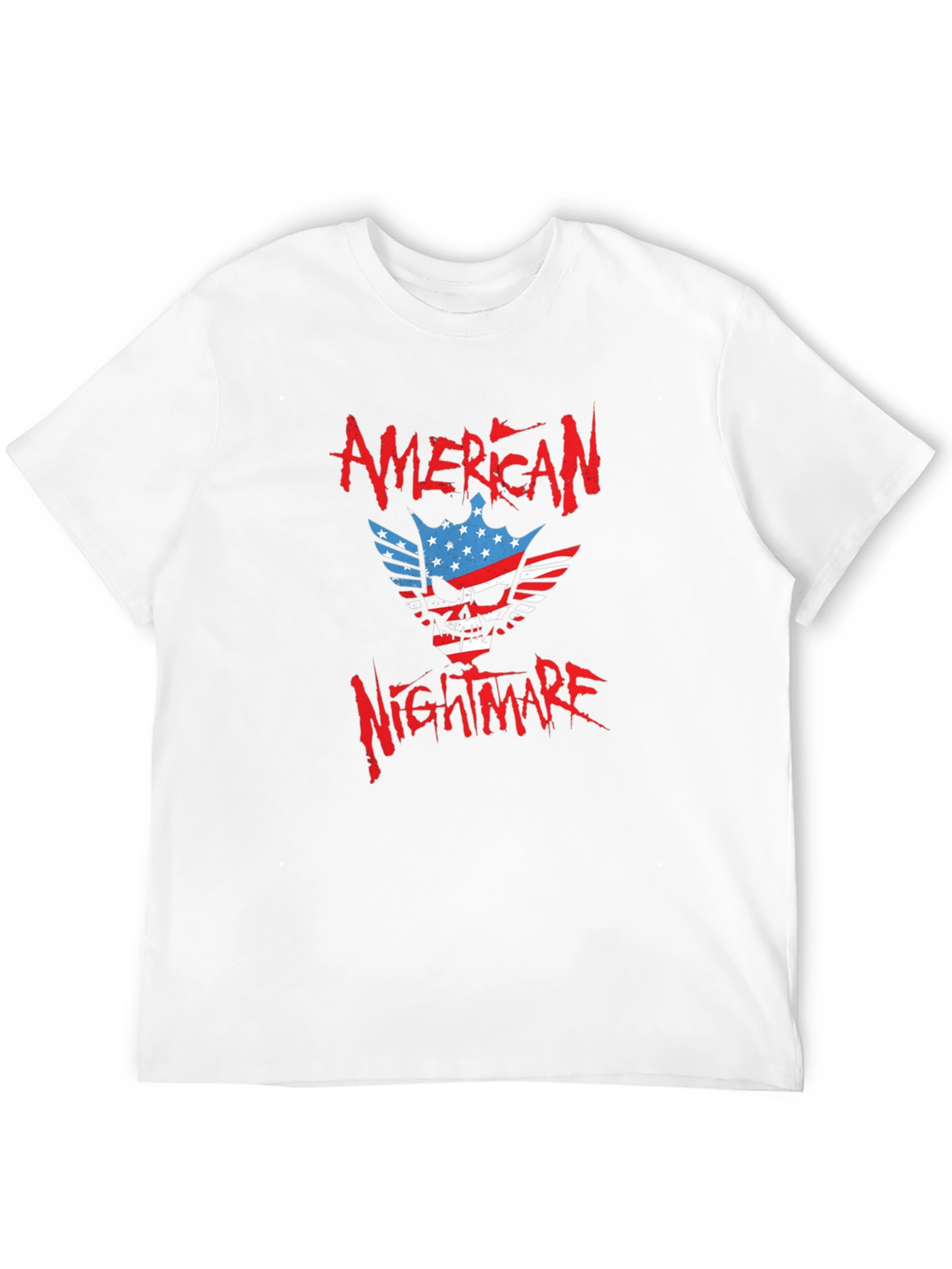 Black American Nightmare Graphic Print T-Shirt view 12