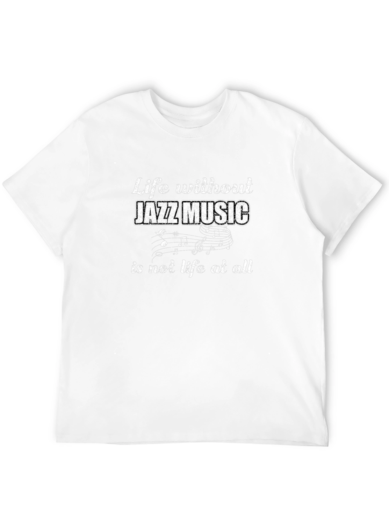 Black Jazz Music Lover T-Shirt - Life Without Jazz Tee view 12