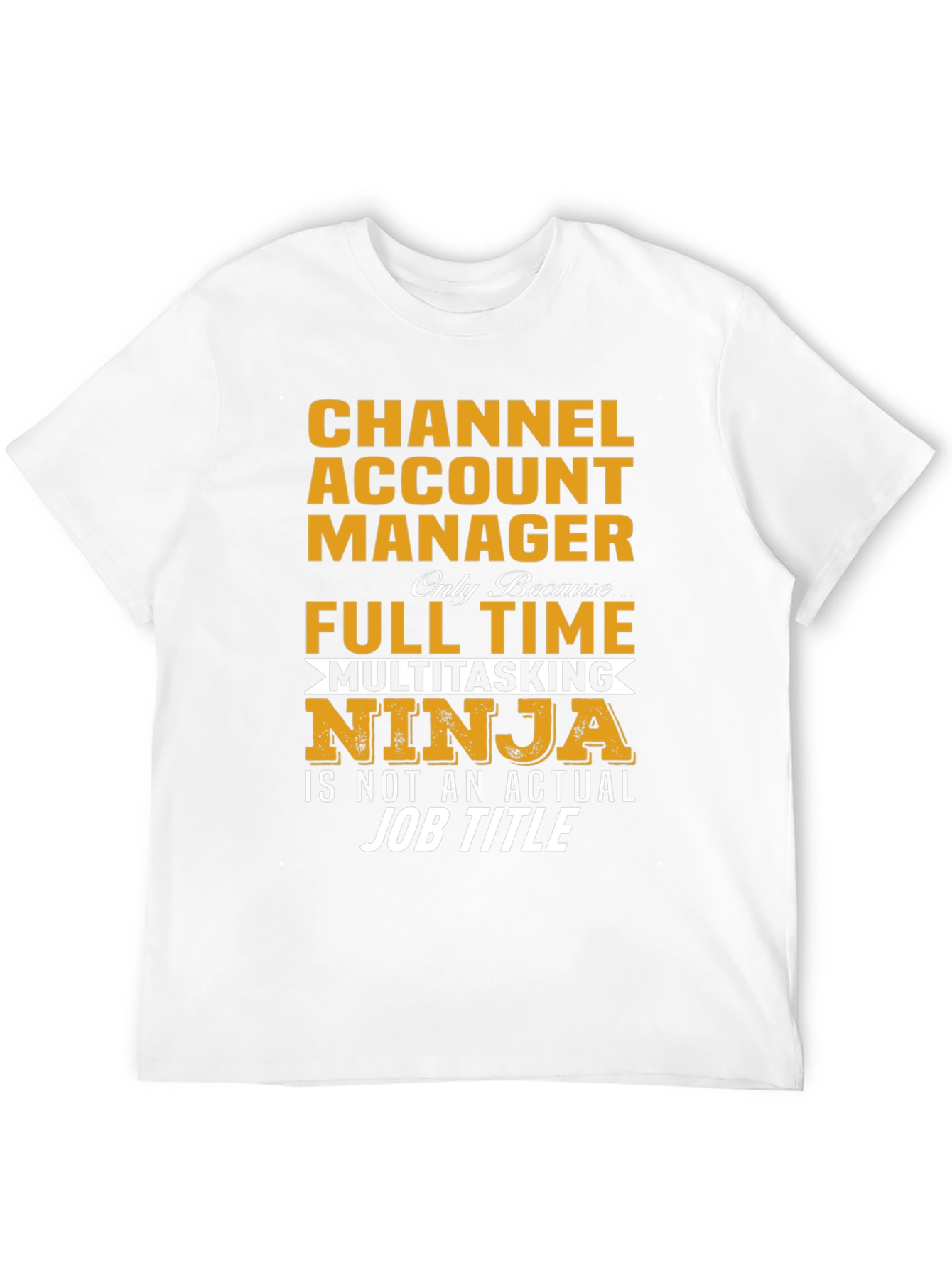 Black Channel Account Manager Multitasking Ninja T-Shirt view 12