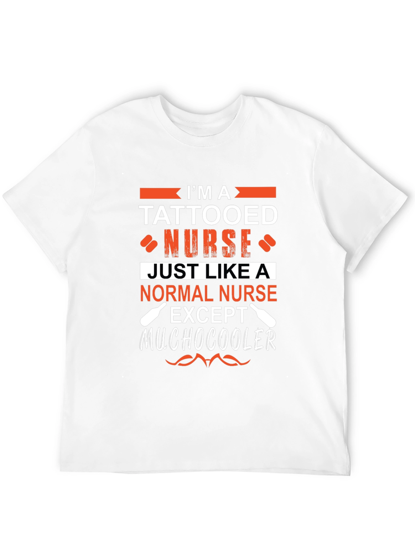 Tattooed Nurse Graphic T-Shirt - Unique Nurse Apparel - 12