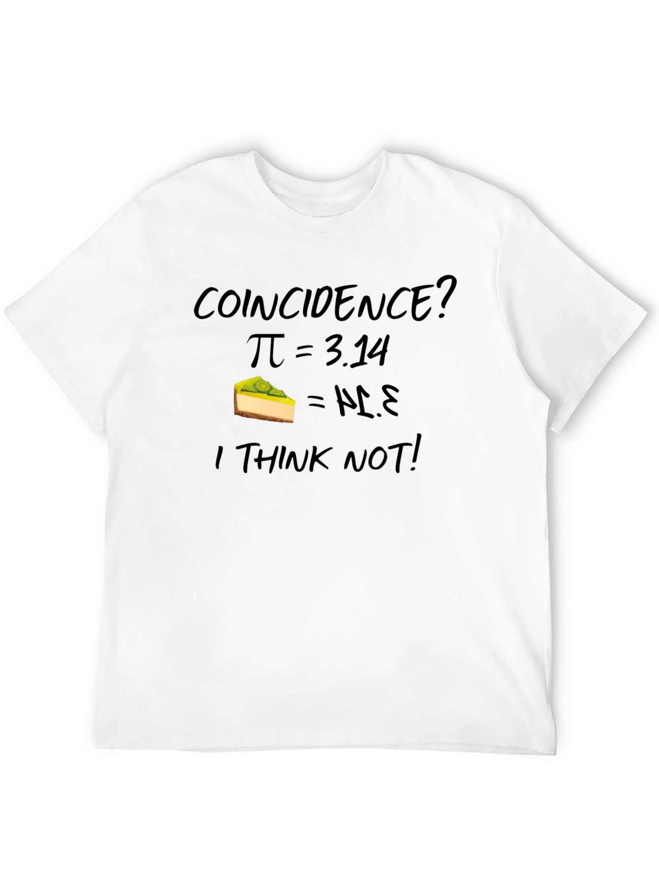 Black Coincidence? Pi = 3.14, Pie T-Shirt view 12
