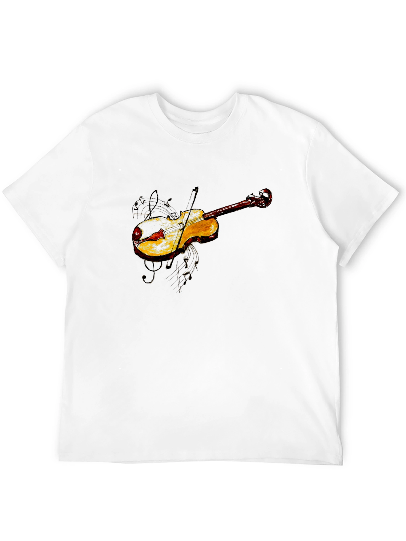 Black Violin Graphic Tee - Black Cotton Blend view 12