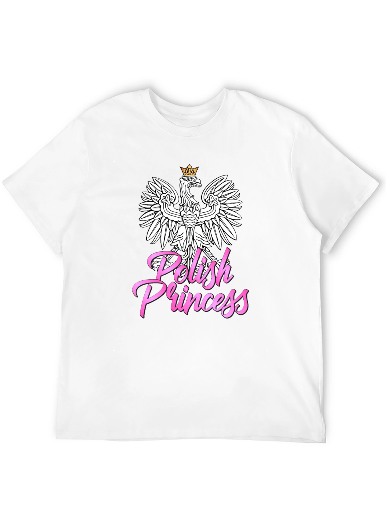 Polish Princess T-Shirt - Black Crew Neck Tee - 12