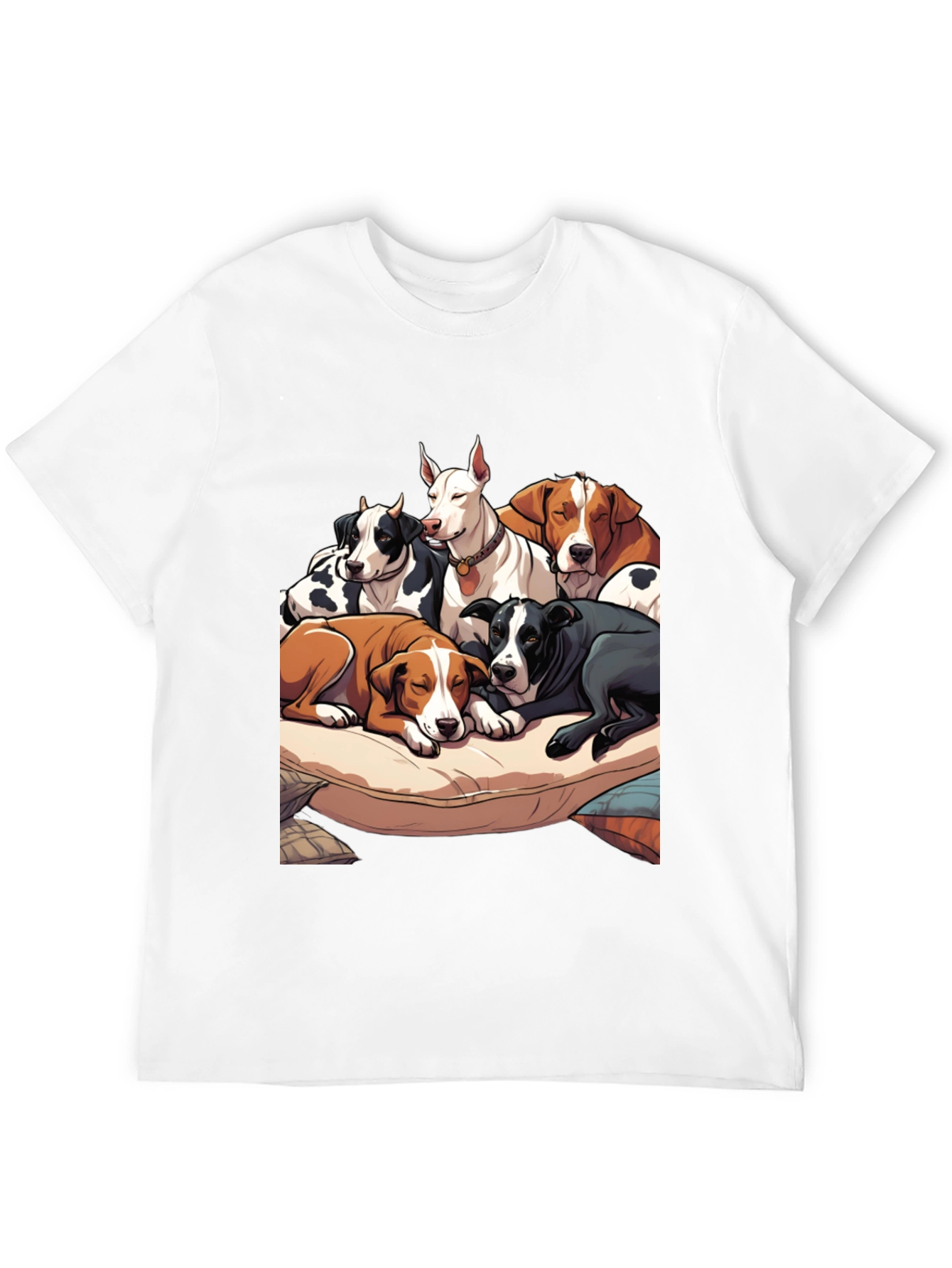 Black Dogs Pileup Graphic Tee - Soft Cotton view 12