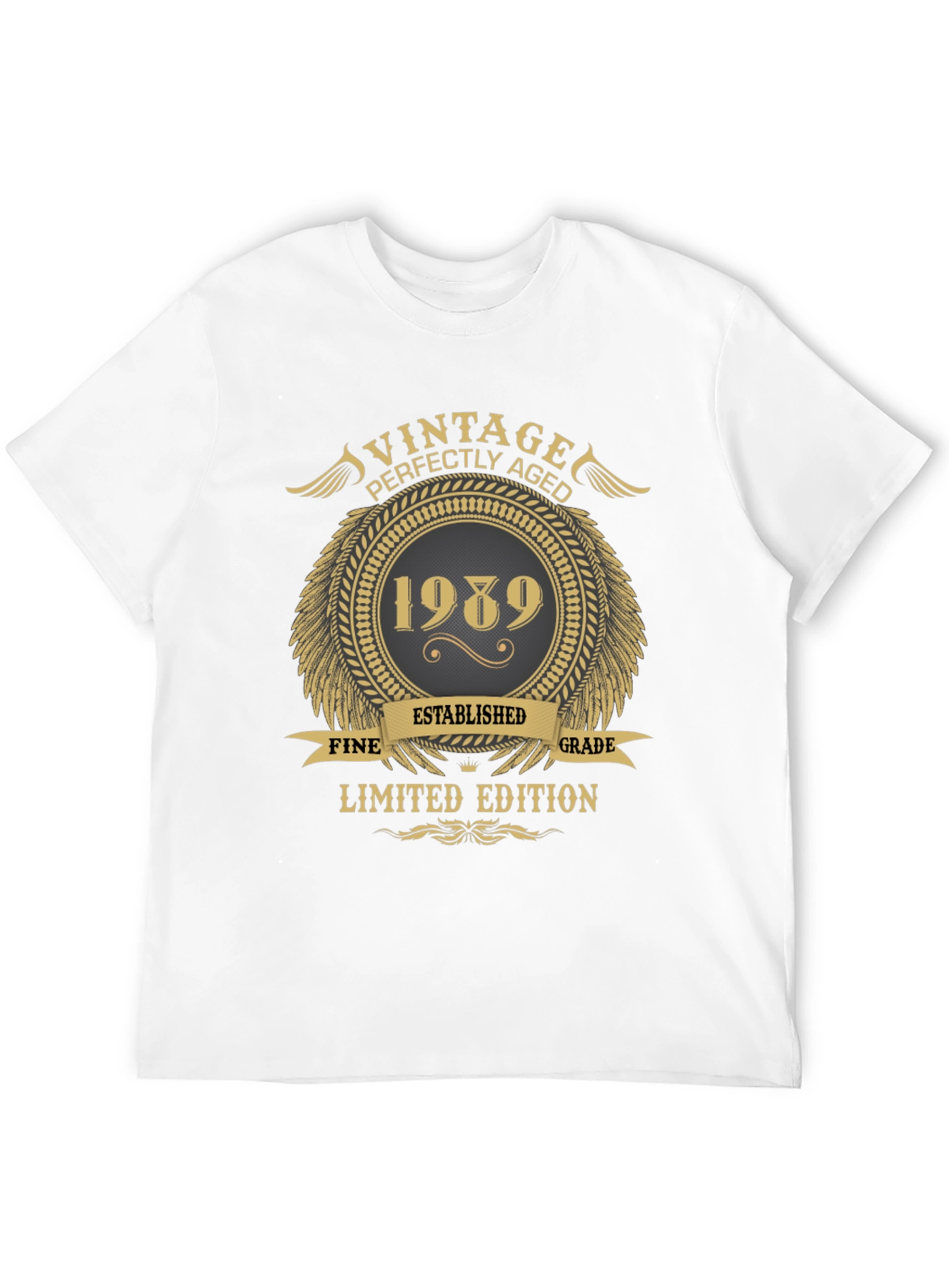 Black Vintage 1989 Limited Edition Black T-Shirt view 12