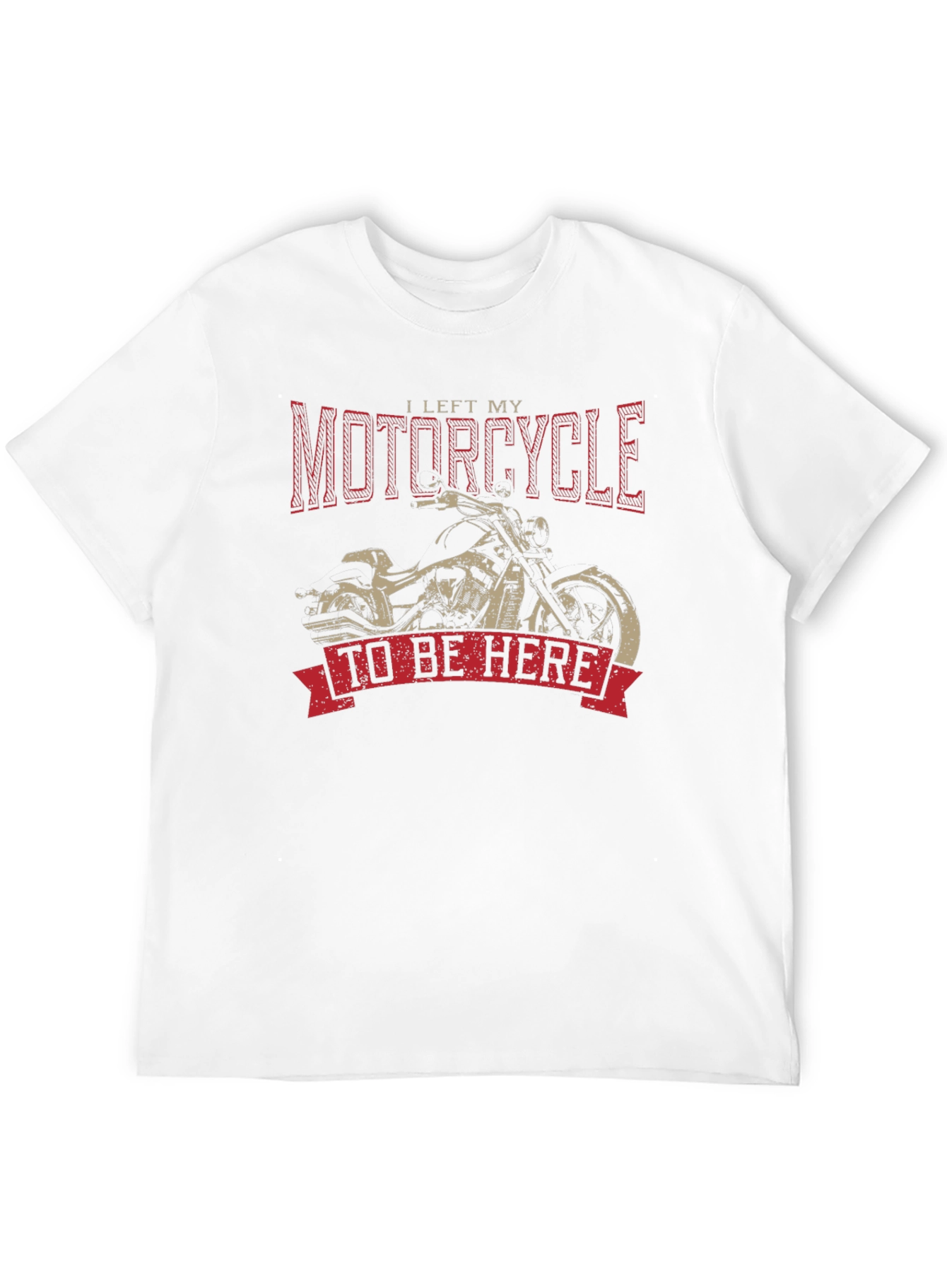 Black Motorcycle T-Shirt - I Left My Motorcycle To Be Here view 12