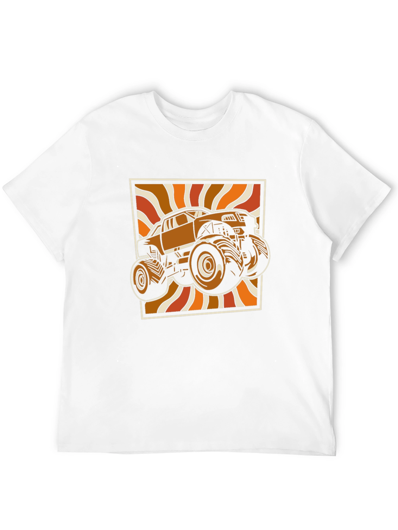 Black Retro Monster Truck Graphic Tee - Black view 12
