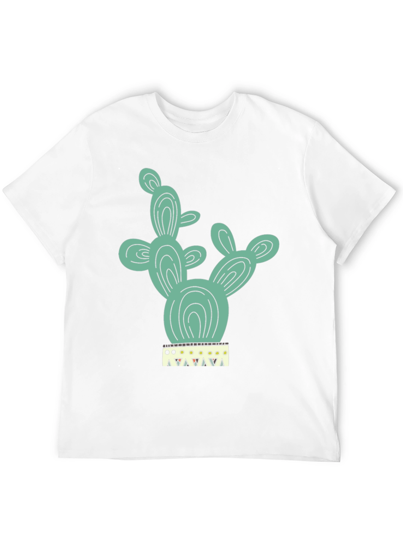 Black Cactus Tee - Trendy Graphic Print T-Shirt view 12