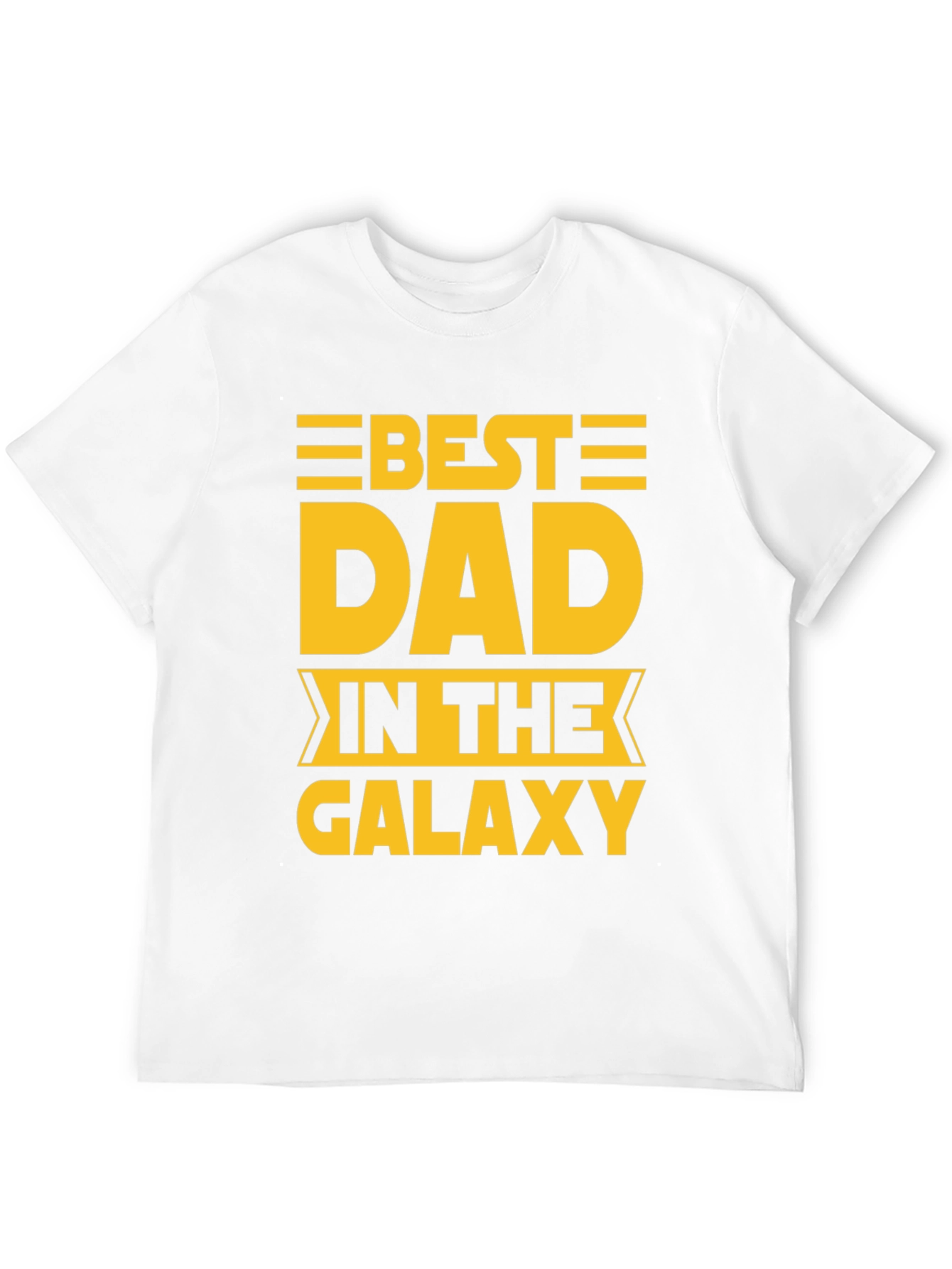 Black Best Dad in The Galaxy Graphic T-Shirt view 12