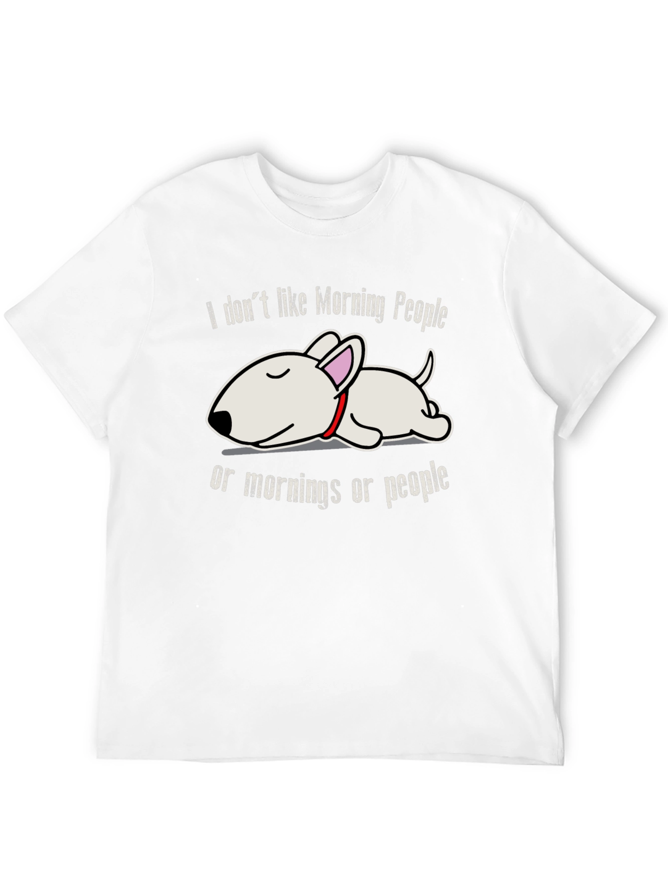 Black Lazy Dog T-Shirt: I Don't Like Morning People Tee view 12