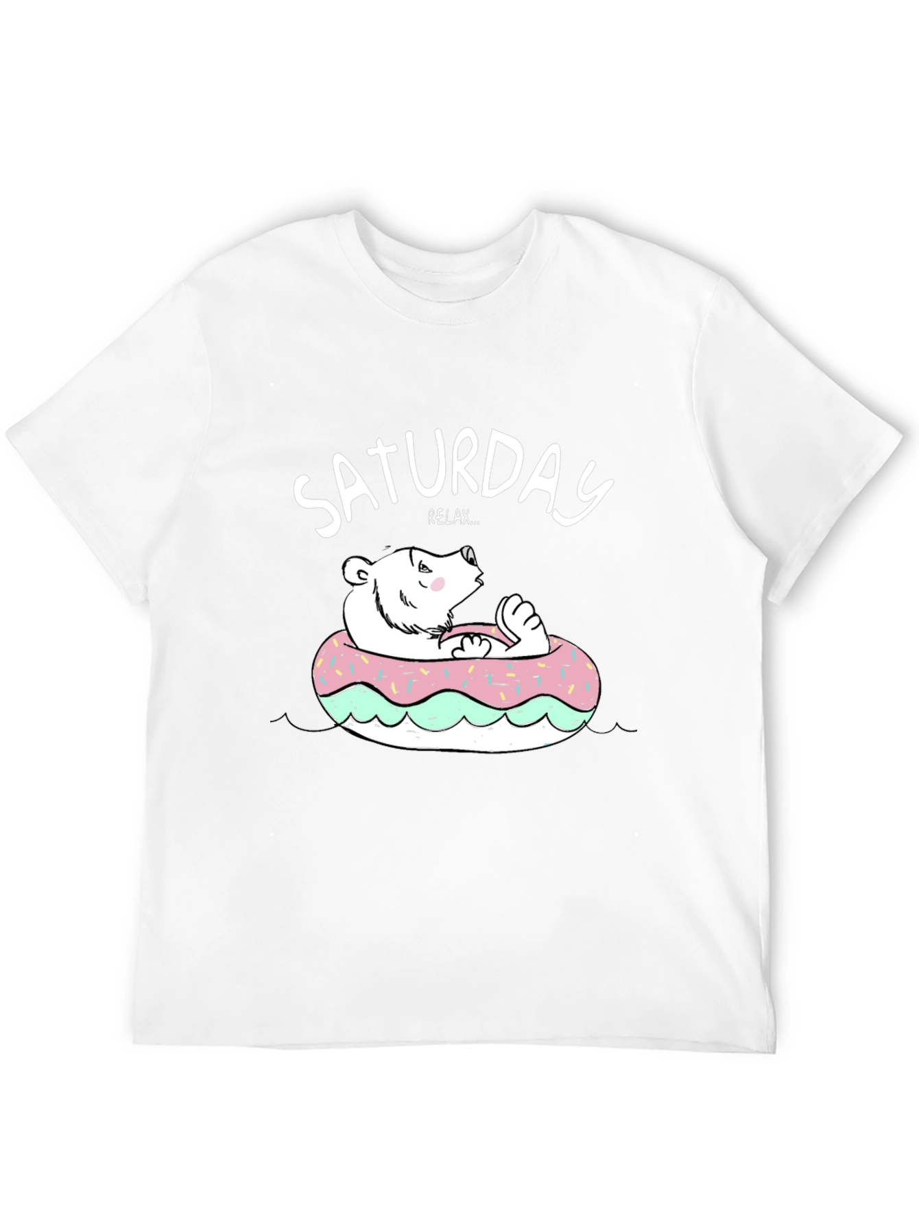 Black Saturday Relax Bear Donut T-Shirt view 12