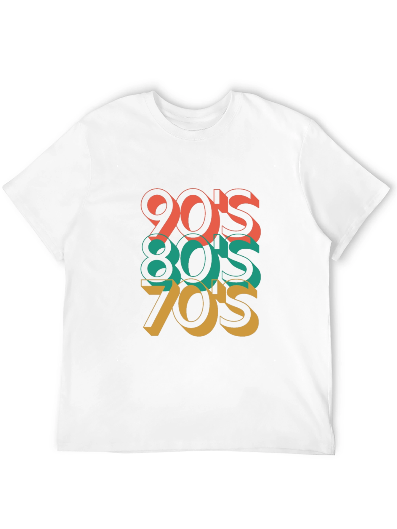 Black Retro 70's 80's 90's Throwback T-Shirt view 12